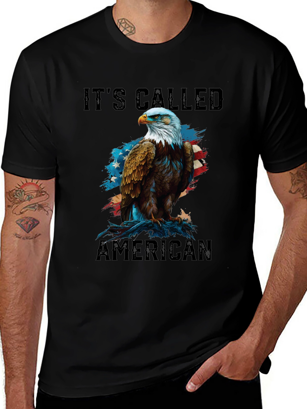 Its Called American Patriotic Eagle Graphic Tee