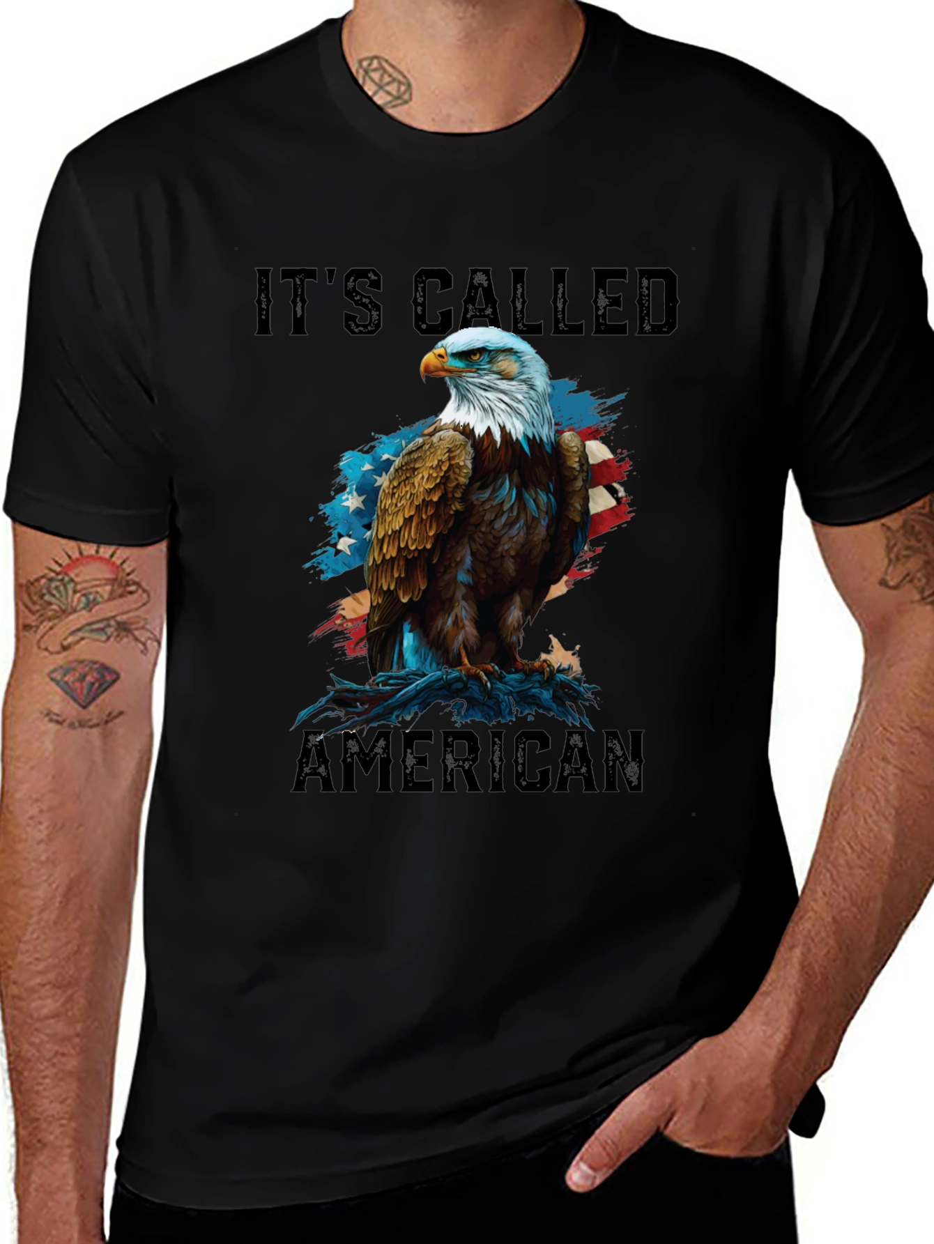 Its Called American Patriotic Eagle Graphic Tee