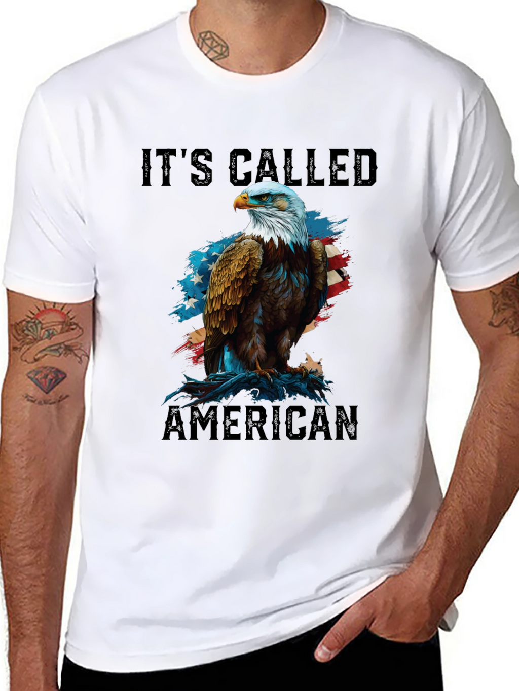 Its Called American Patriotic Eagle Graphic Tee