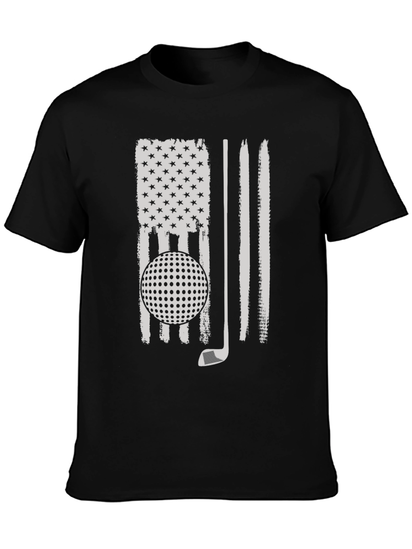 Golf American Flag Tee - Patriotic Golfer Shirt