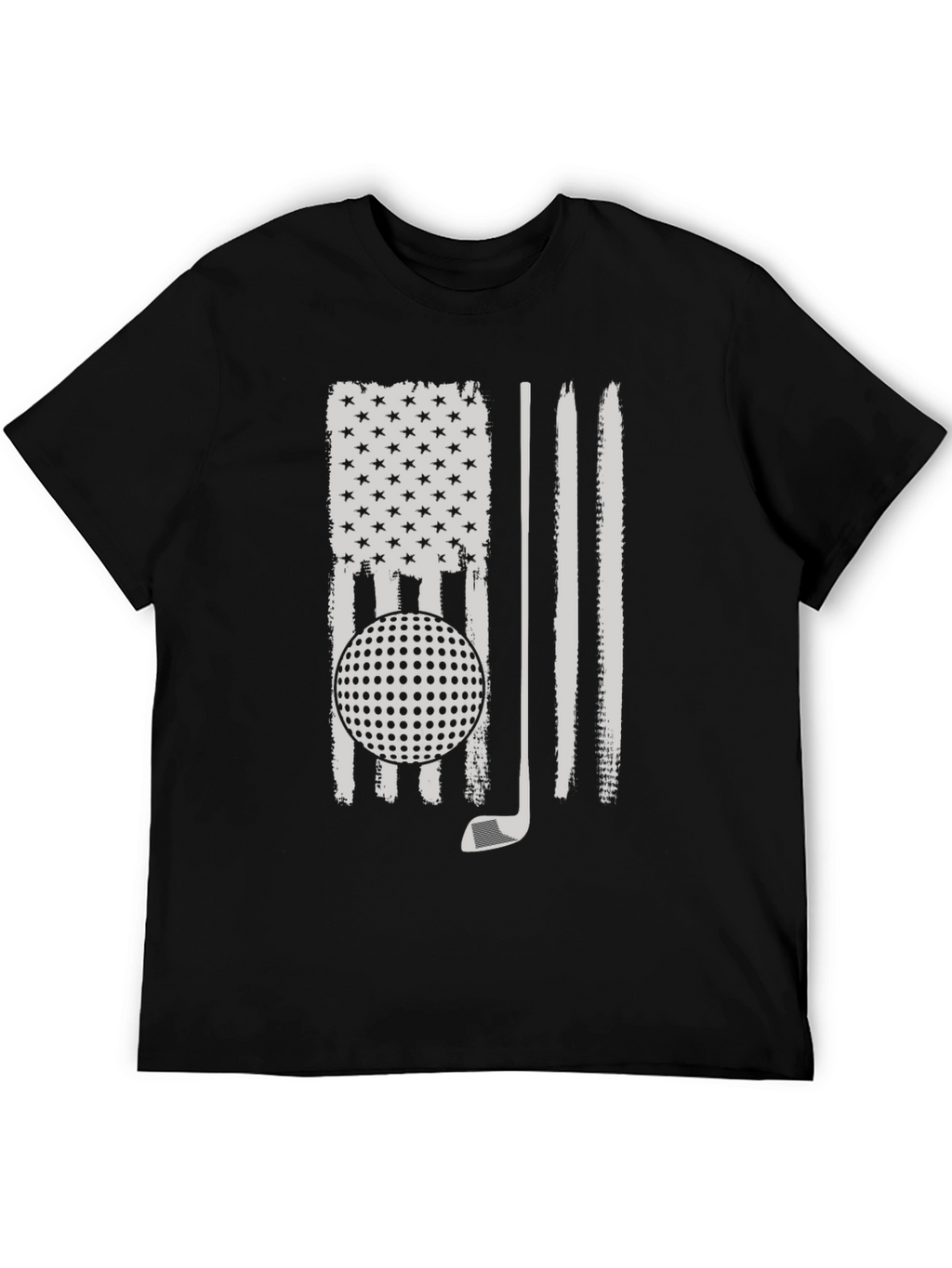 Golf American Flag Tee - Patriotic Golfer Shirt