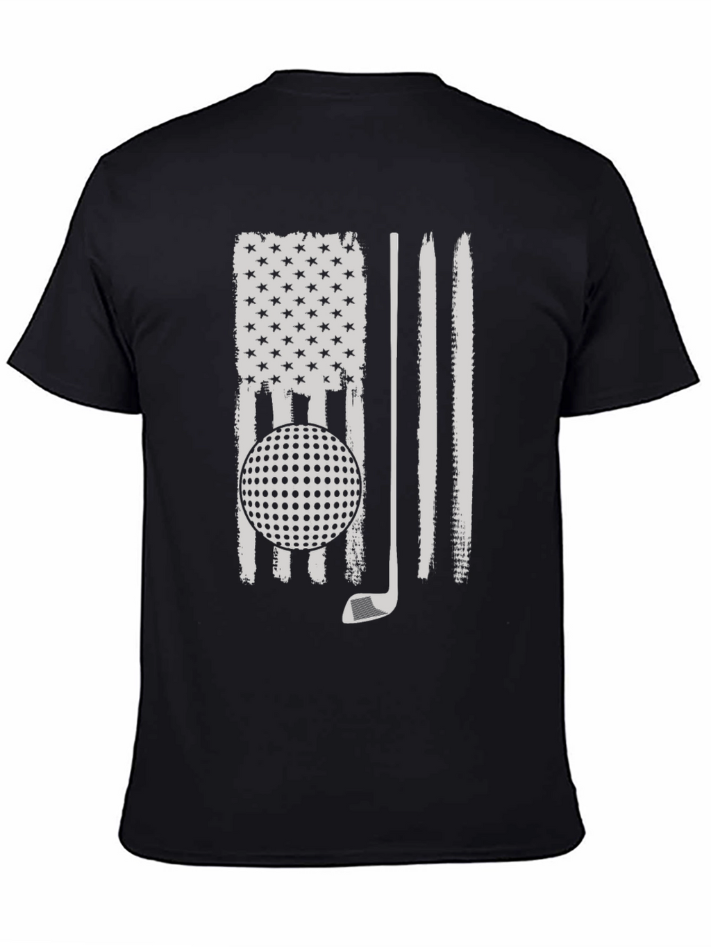 Golf American Flag Tee - Patriotic Golfer Shirt