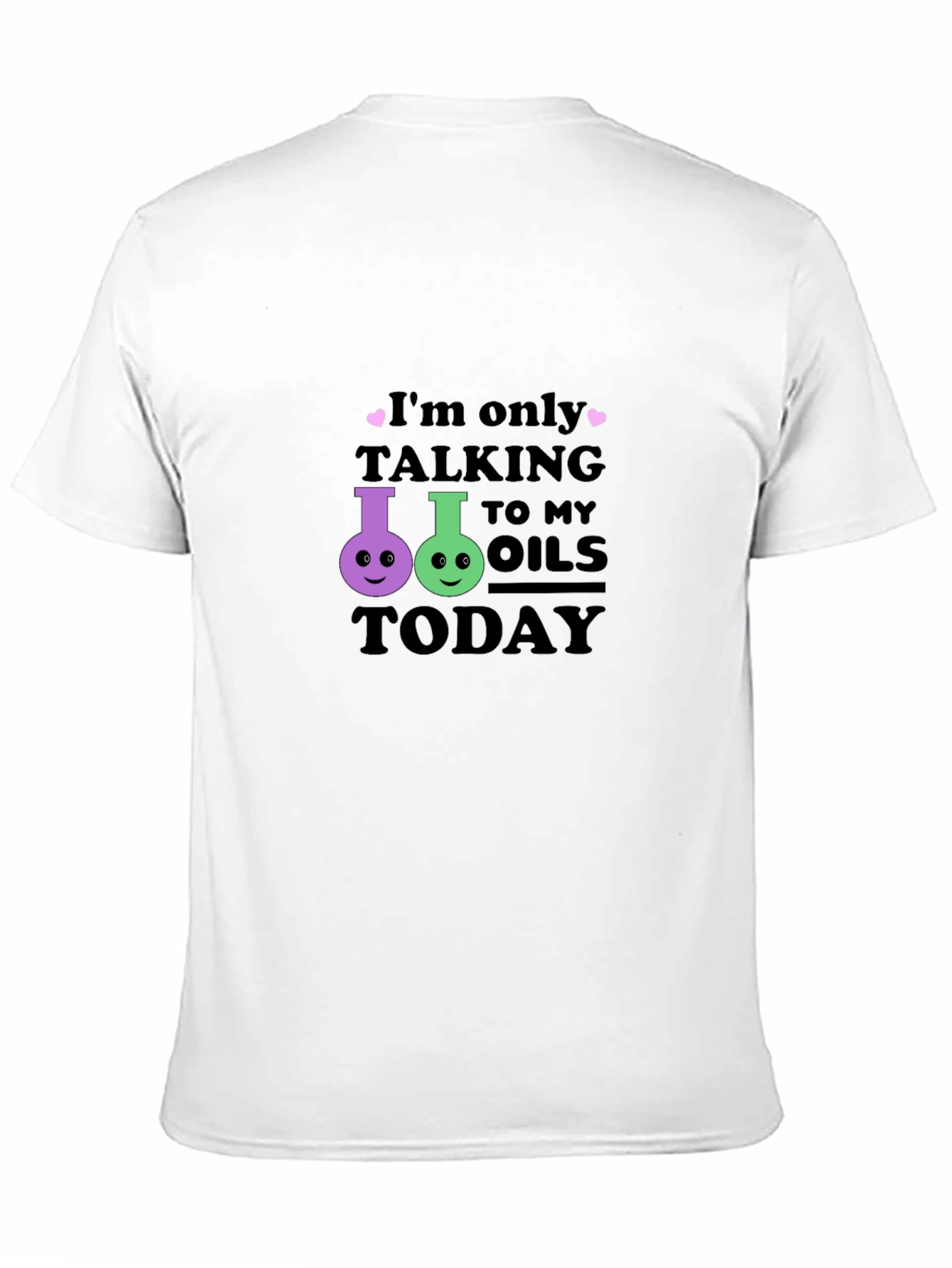 Im Only Talking to My Oils Today Black T-Shirt