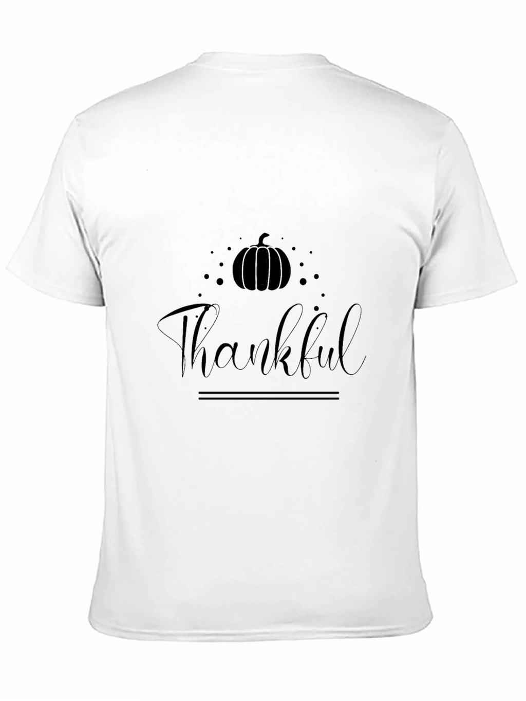 Thankful Pumpkin Graphic T-Shirt Fall Thanksgiving Tee