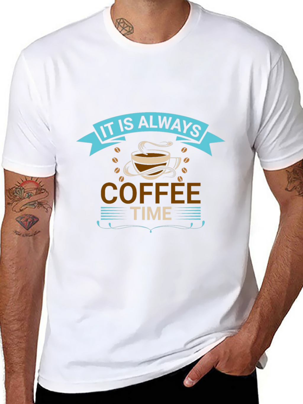 It is Always Coffee Time Graphic T-Shirt