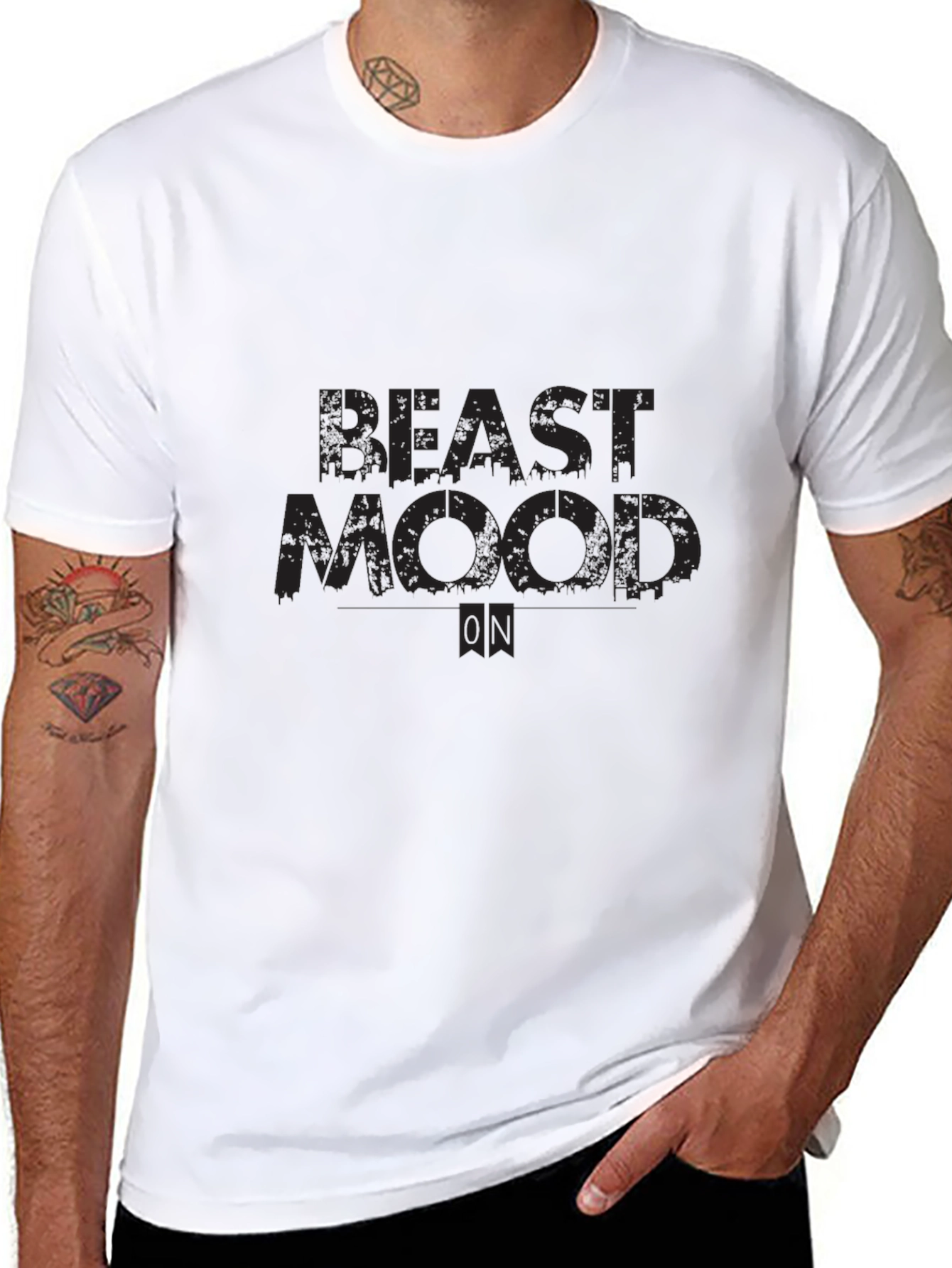 Beast Mode ON T-Shirt - Black Graphic Tee