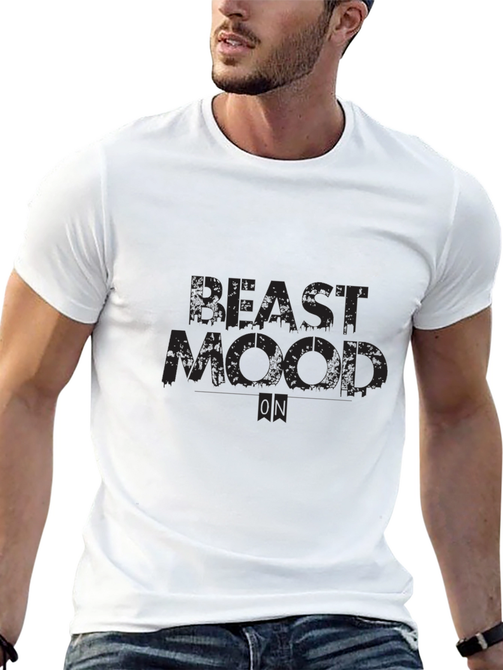Beast Mode ON T-Shirt - Black Graphic Tee