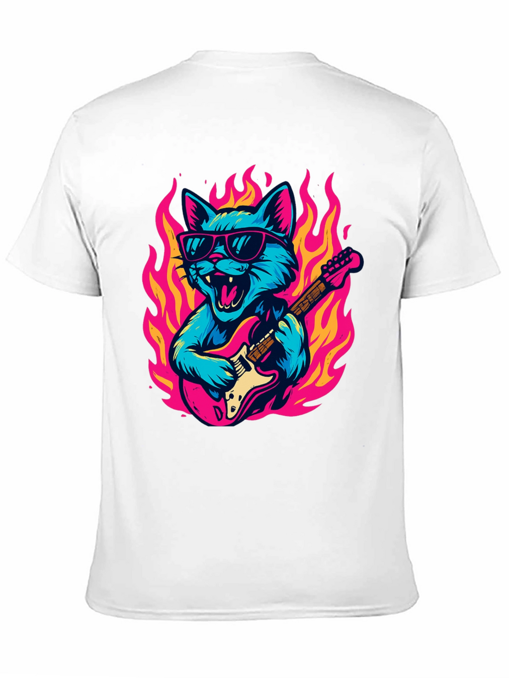 Rockin Cat Guitarist T-Shirt