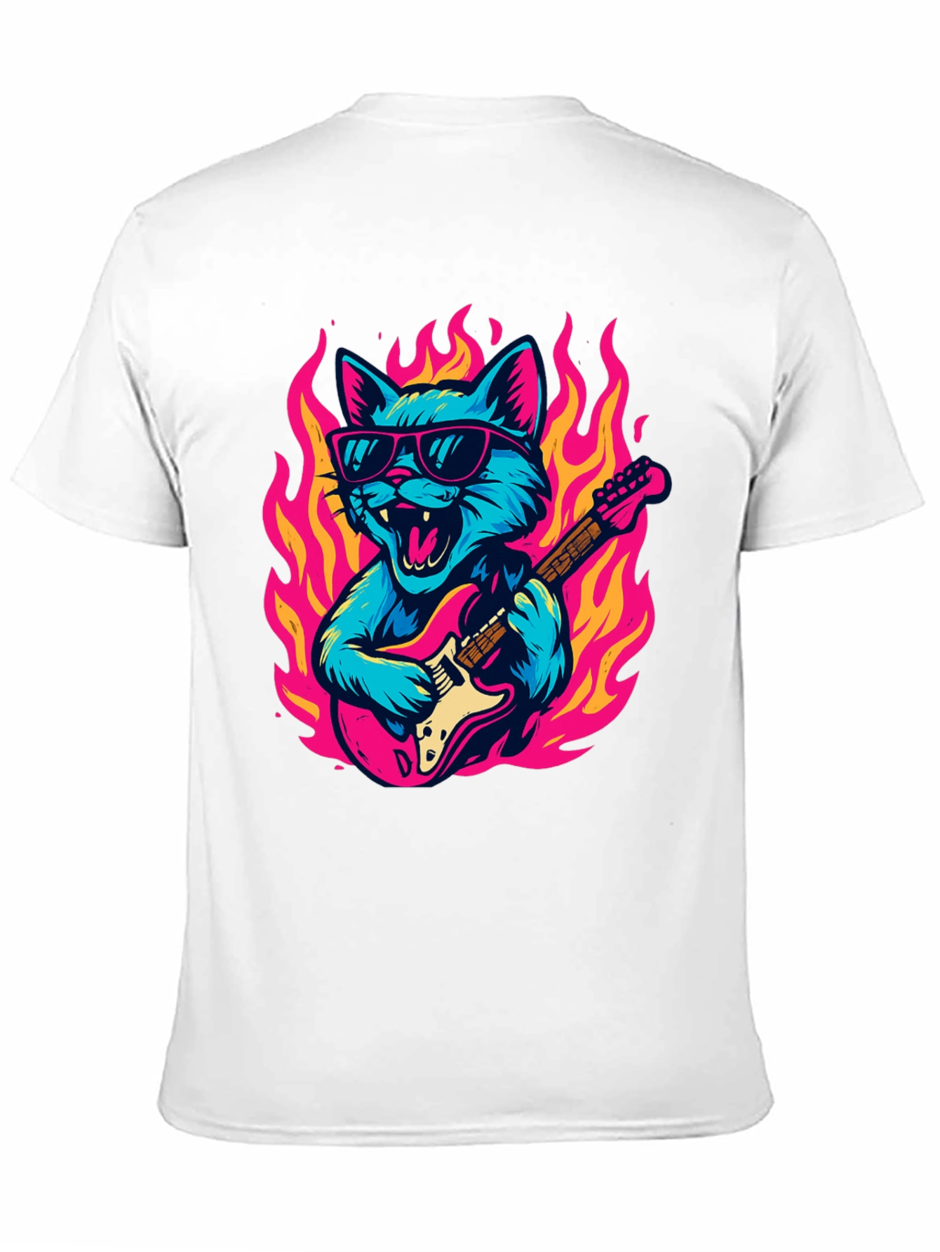 Rockin Cat Guitarist T-Shirt
