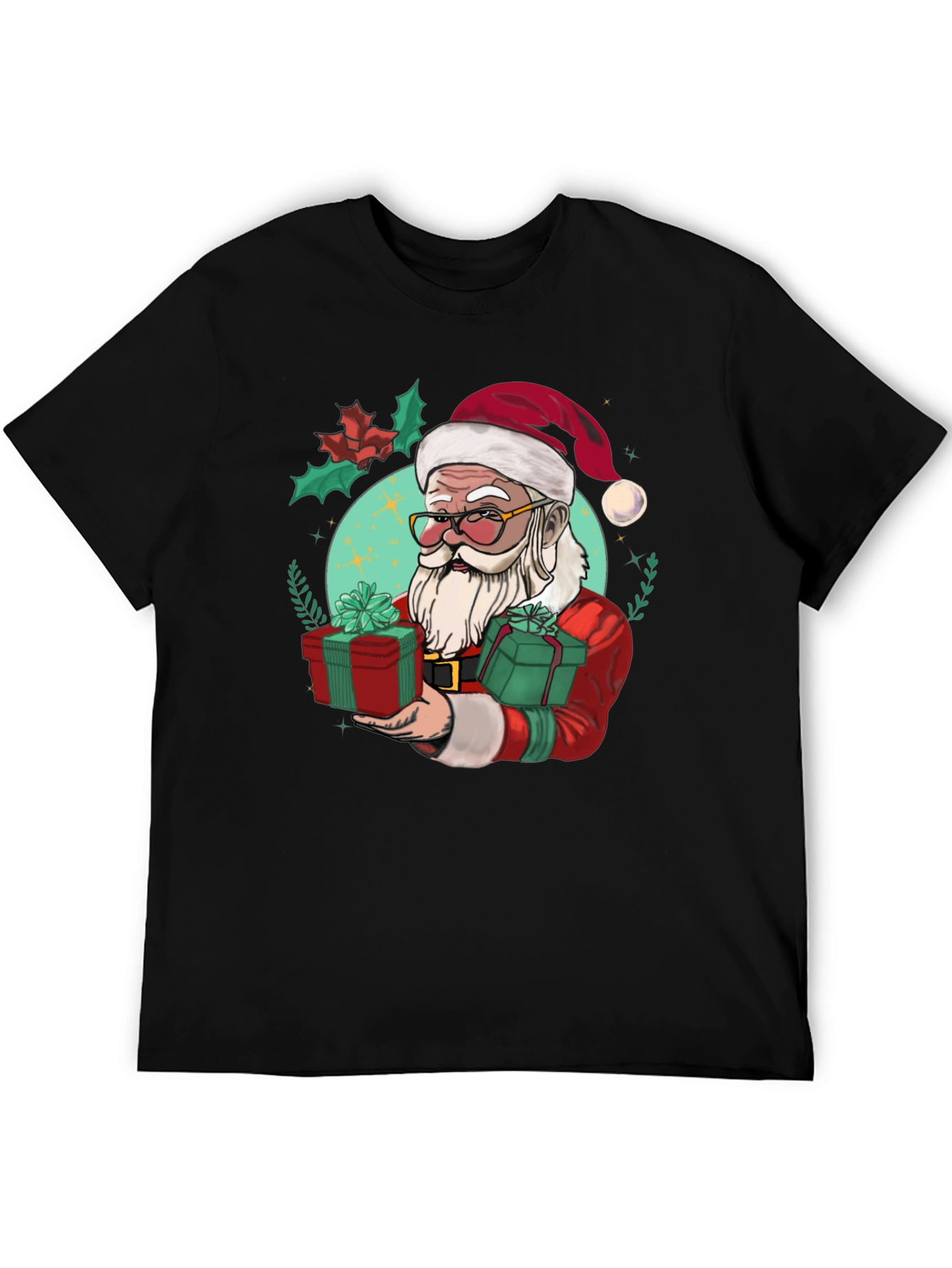 Festive Santa Graphic Tee