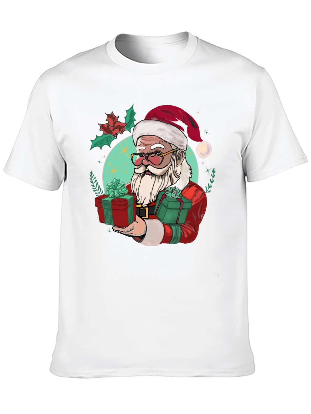 Festive Santa Graphic Tee