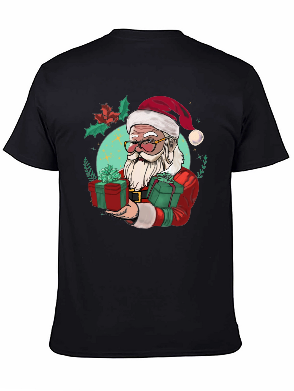 Festive Santa Graphic Tee