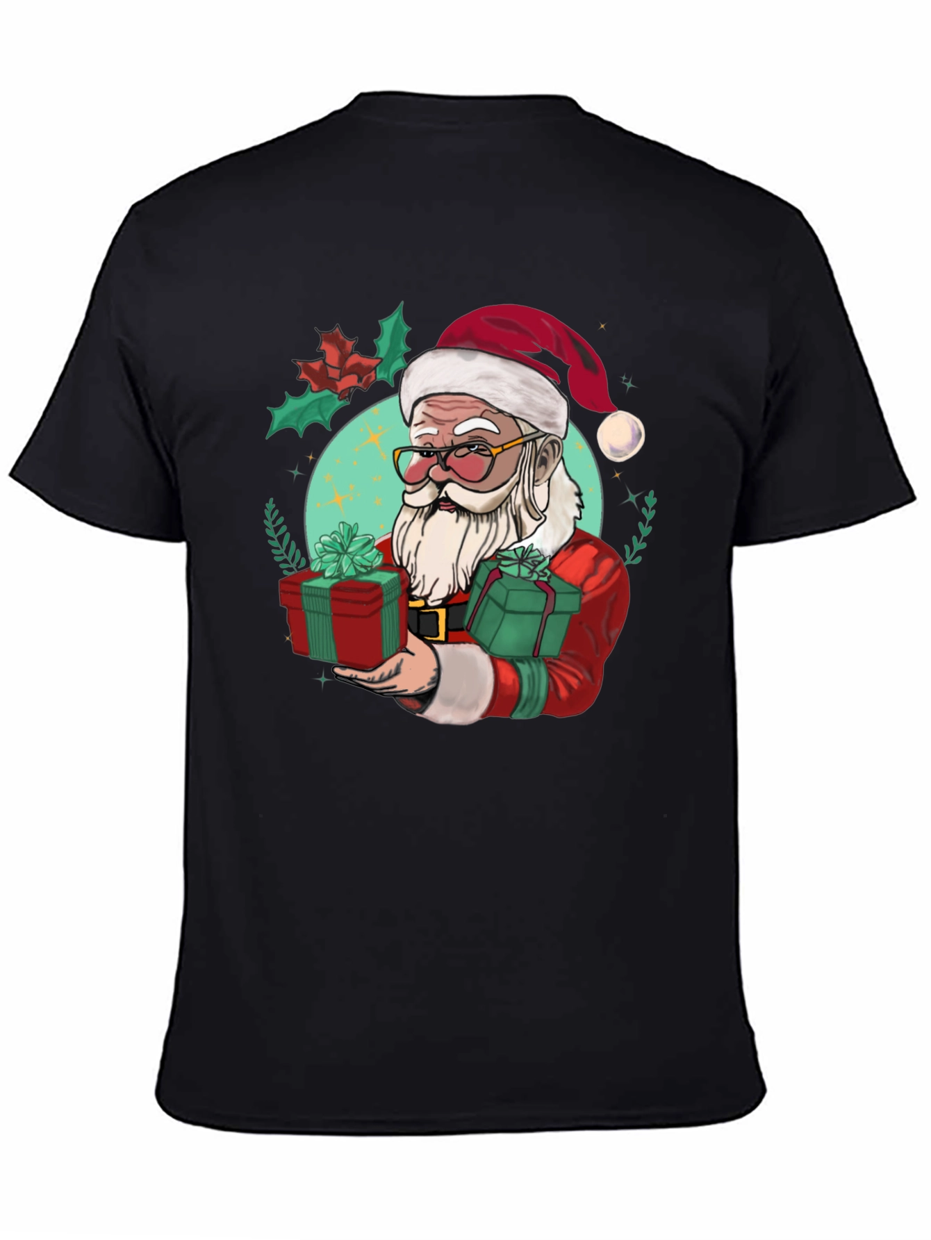 Festive Santa Graphic Tee