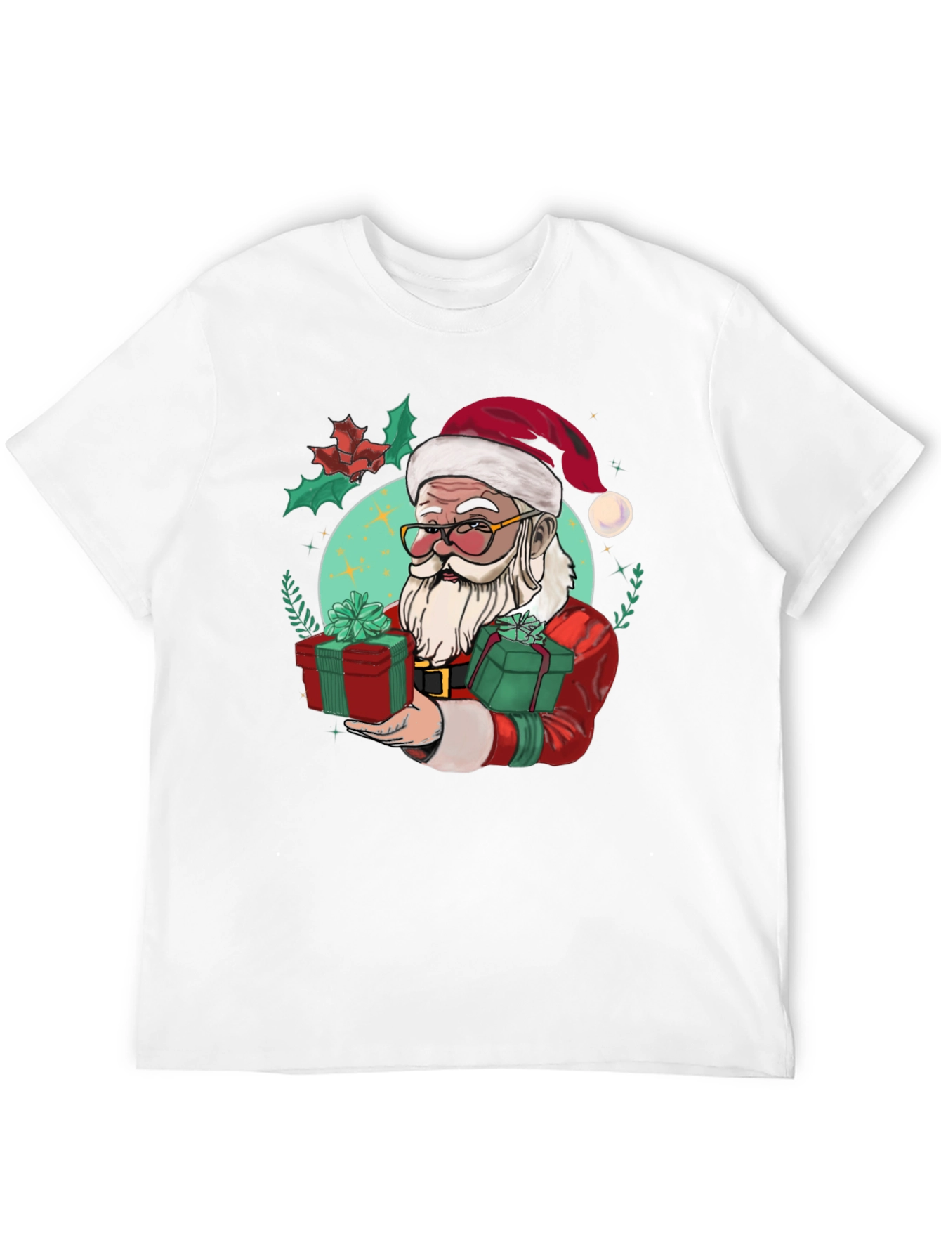 Festive Santa Graphic Tee