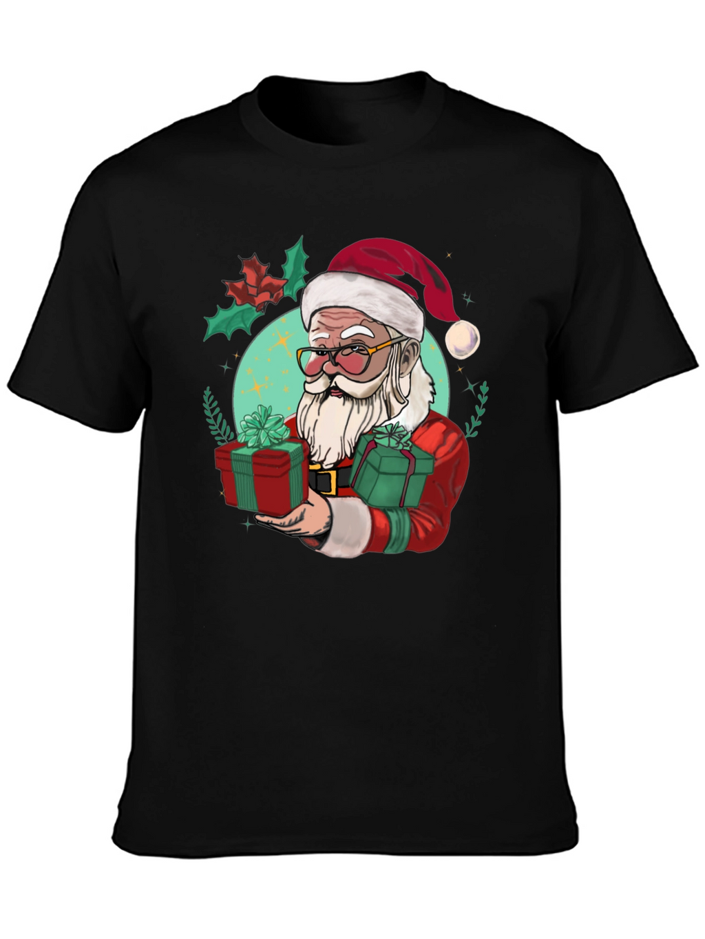 Festive Santa Graphic Tee