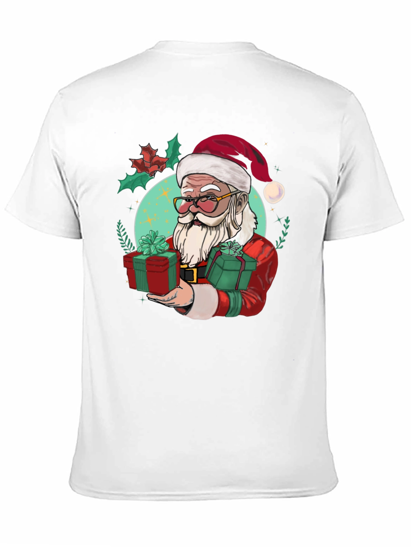 Festive Santa Graphic Tee