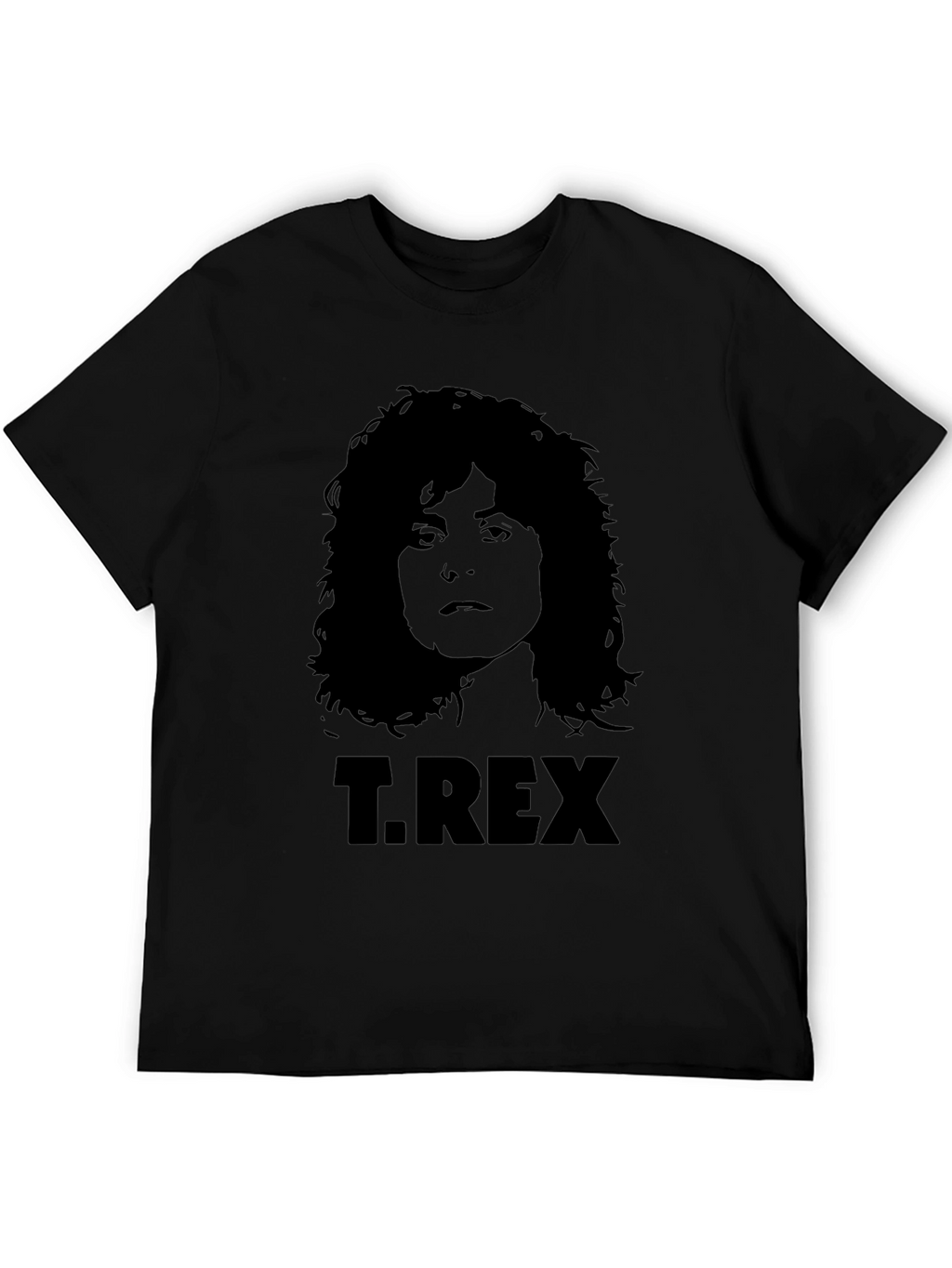 T. Rex Band Graphic Print Black T-Shirt