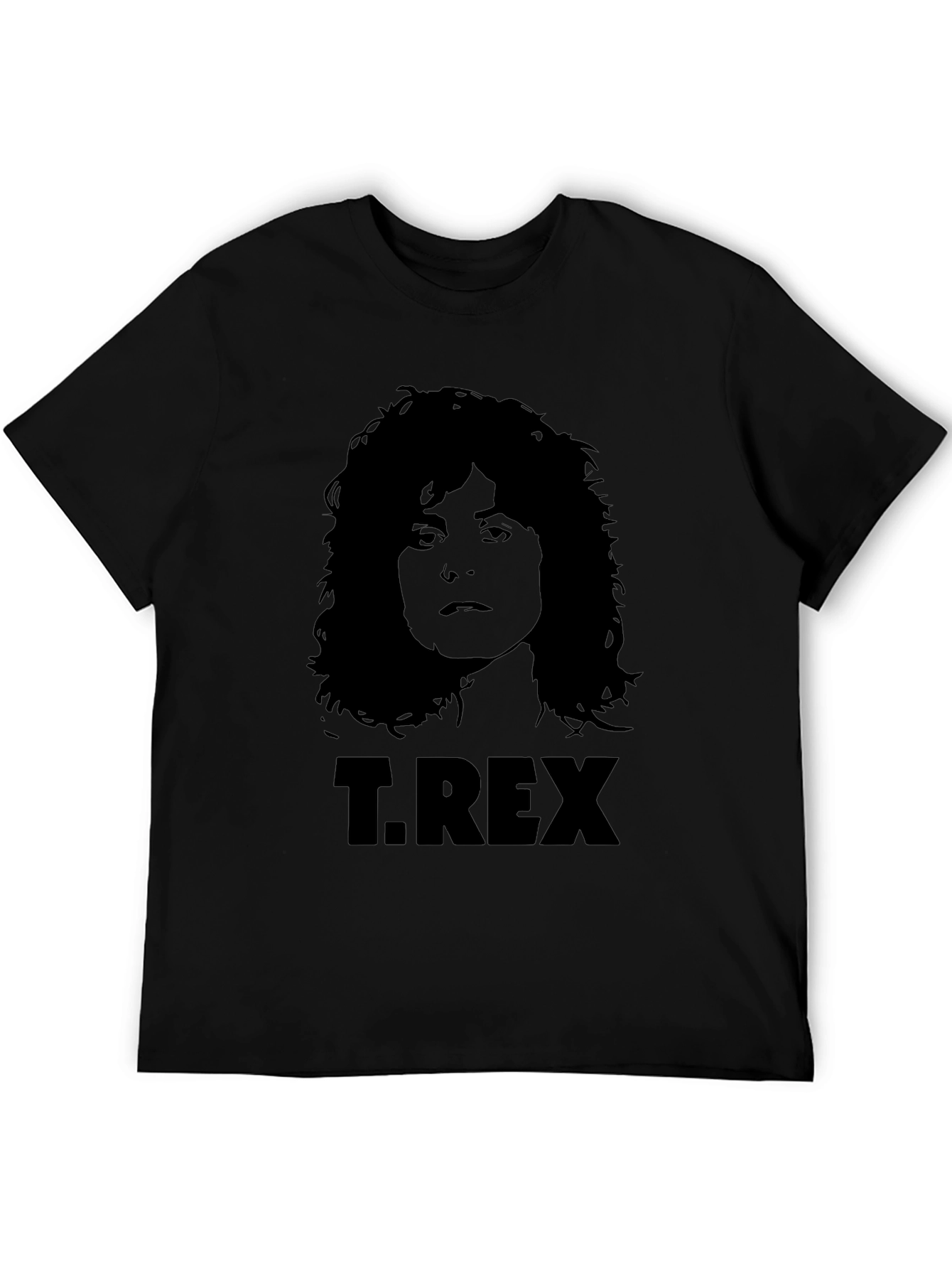 T. Rex Band Graphic Print Black T-Shirt