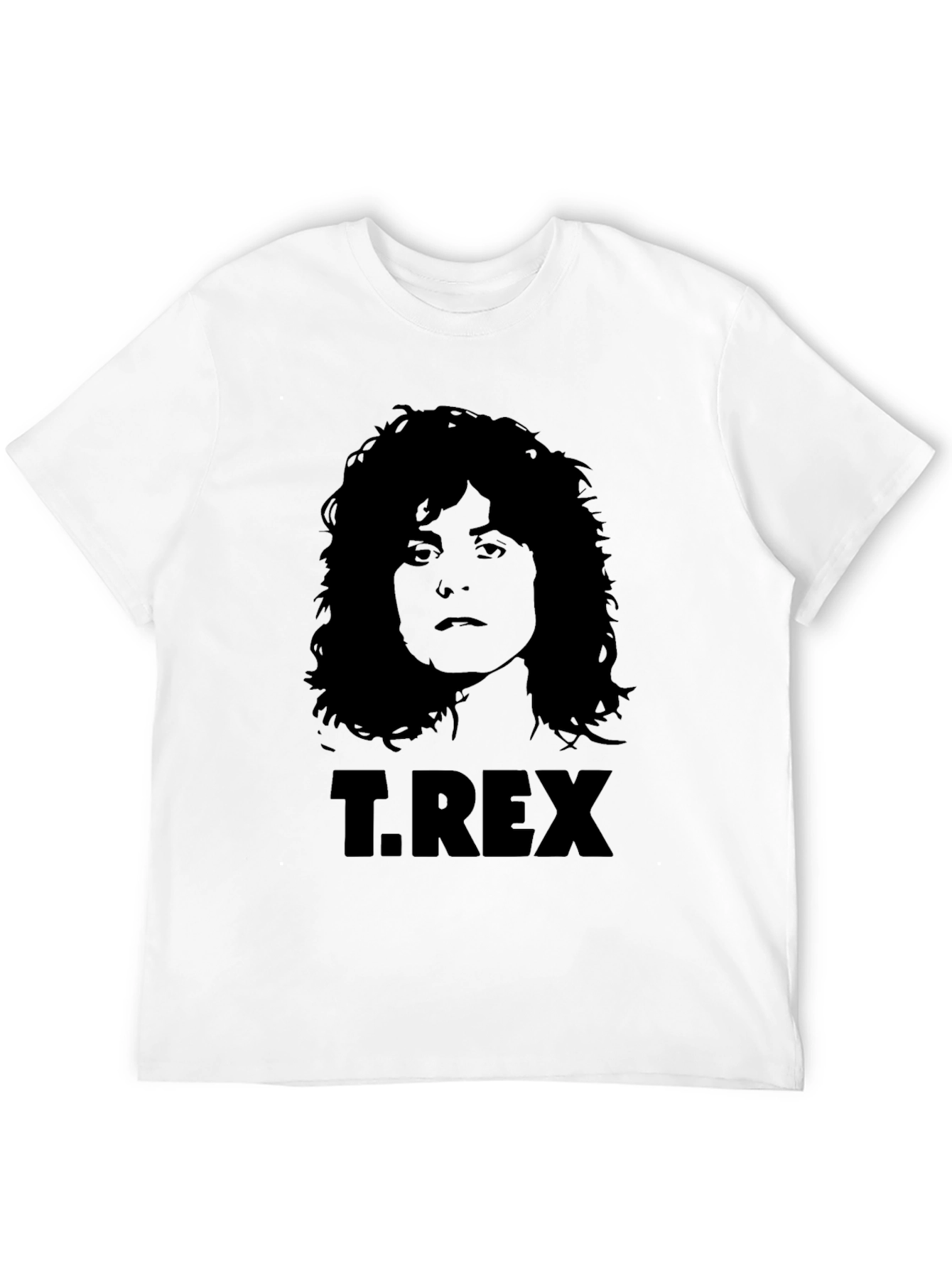 T. Rex Band Graphic Print Black T-Shirt