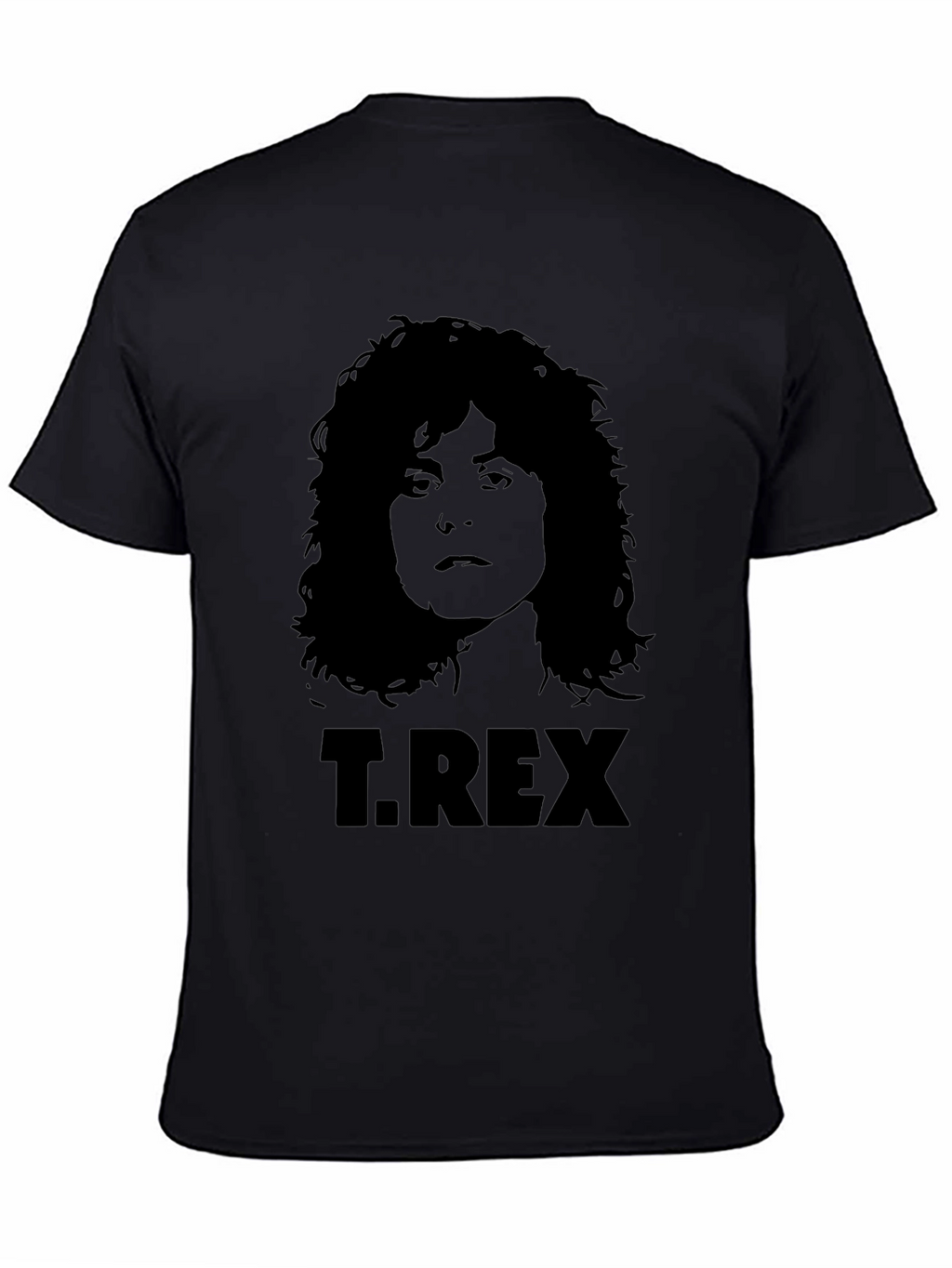 T. Rex Band Graphic Print Black T-Shirt