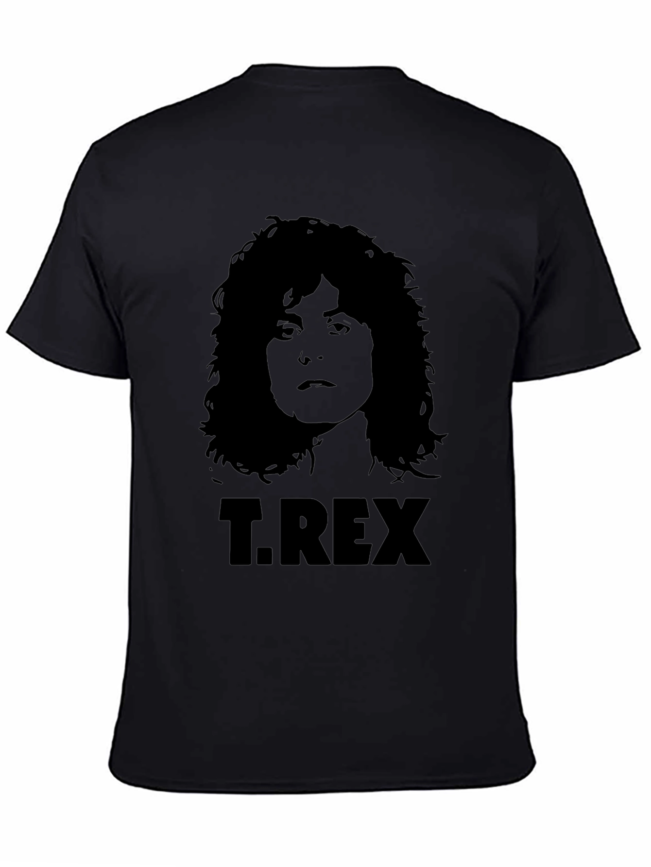 T. Rex Band Graphic Print Black T-Shirt
