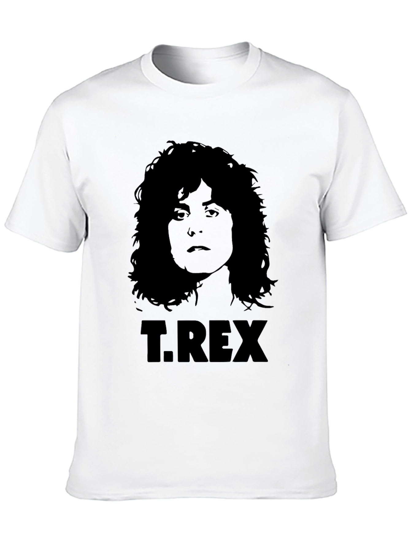 T. Rex Band Graphic Print Black T-Shirt