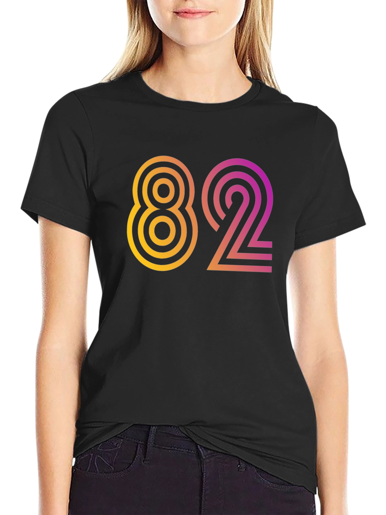 Retro 82 Graphic Tee - Vintage Style Birthday T-Shirt