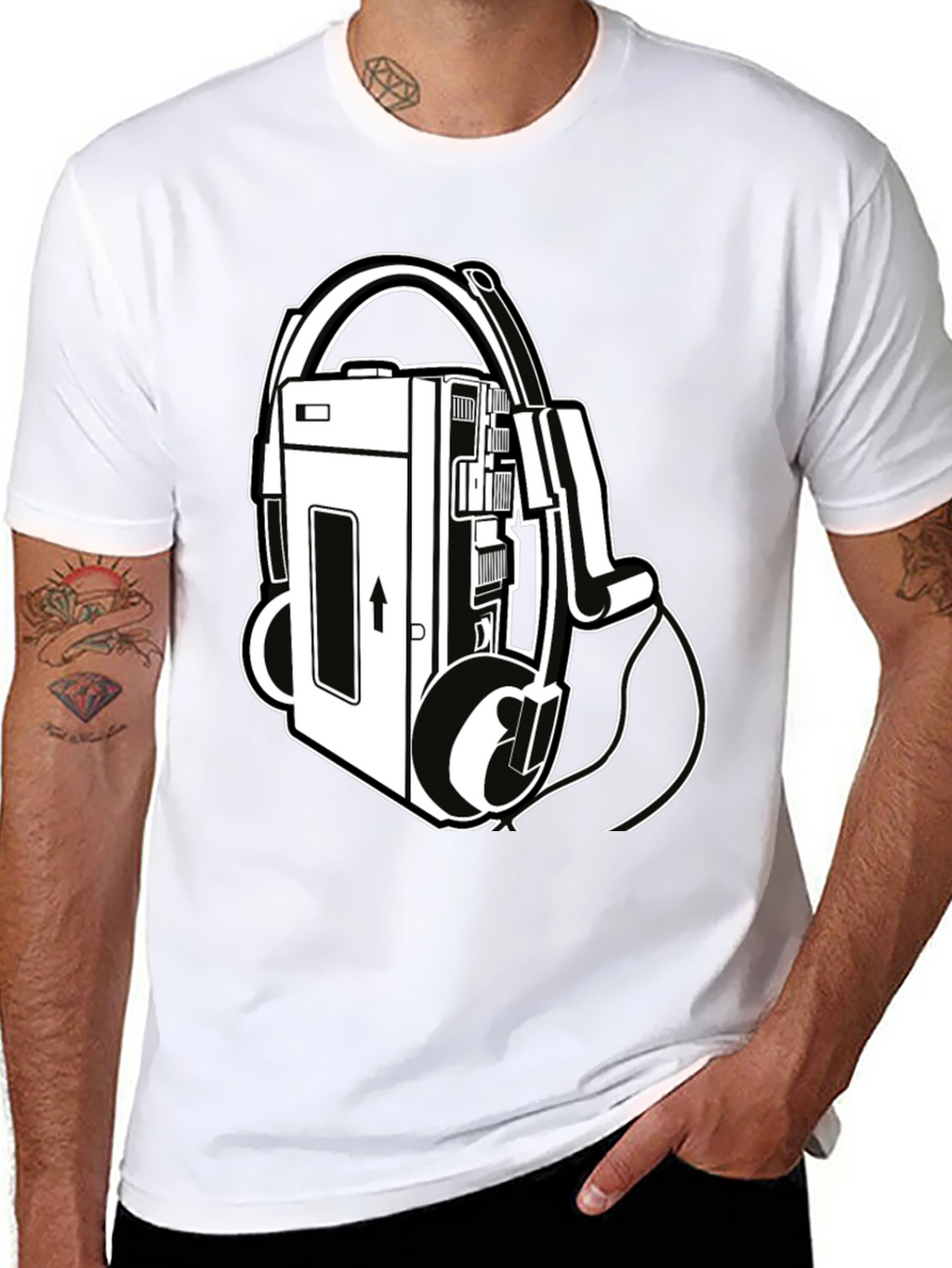 Retro Cassette Player Graphic Tee