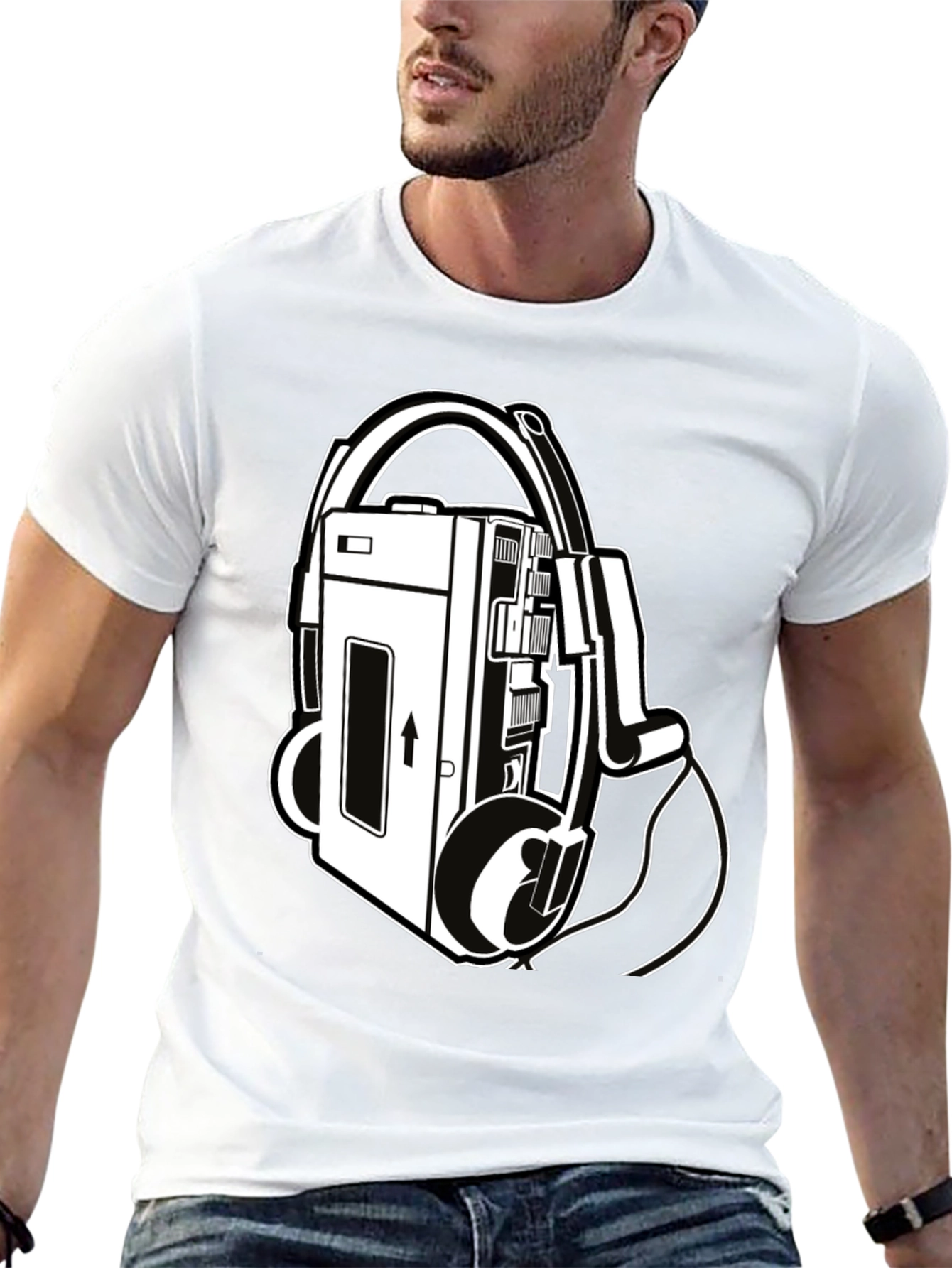 Retro Cassette Player Graphic Tee