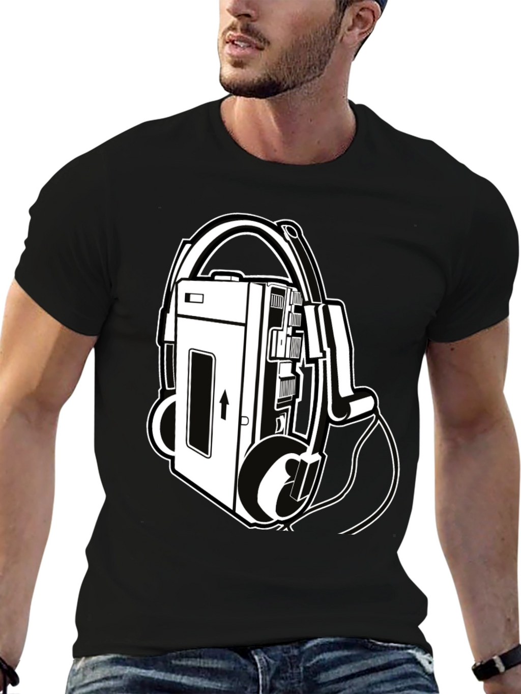 Retro Cassette Player Graphic Tee