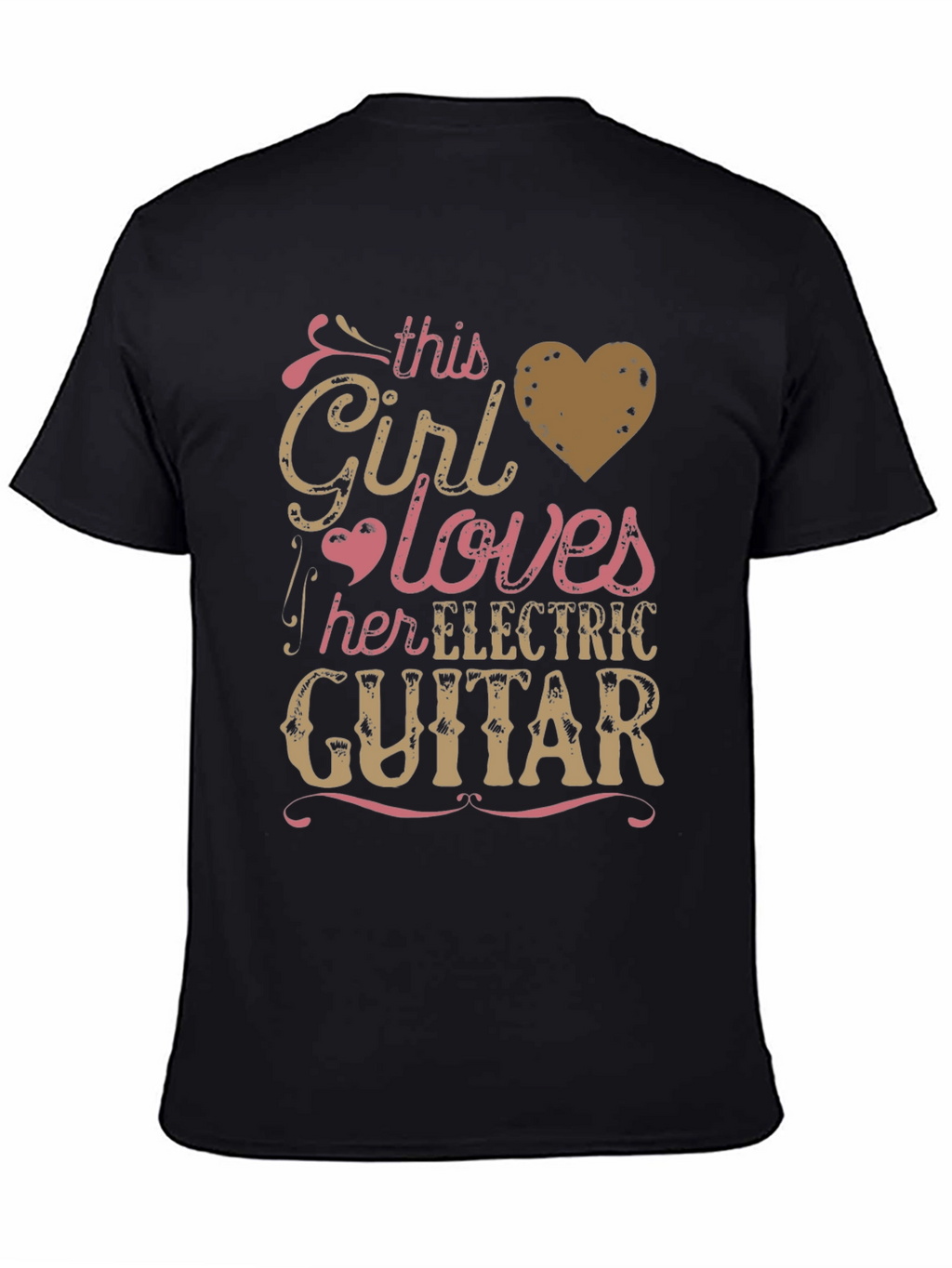 Girl Loves Electric Guitar Graphic Tee - Unisex