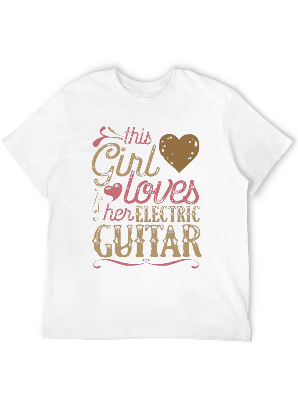 Girl Loves Electric Guitar Graphic Tee - Unisex