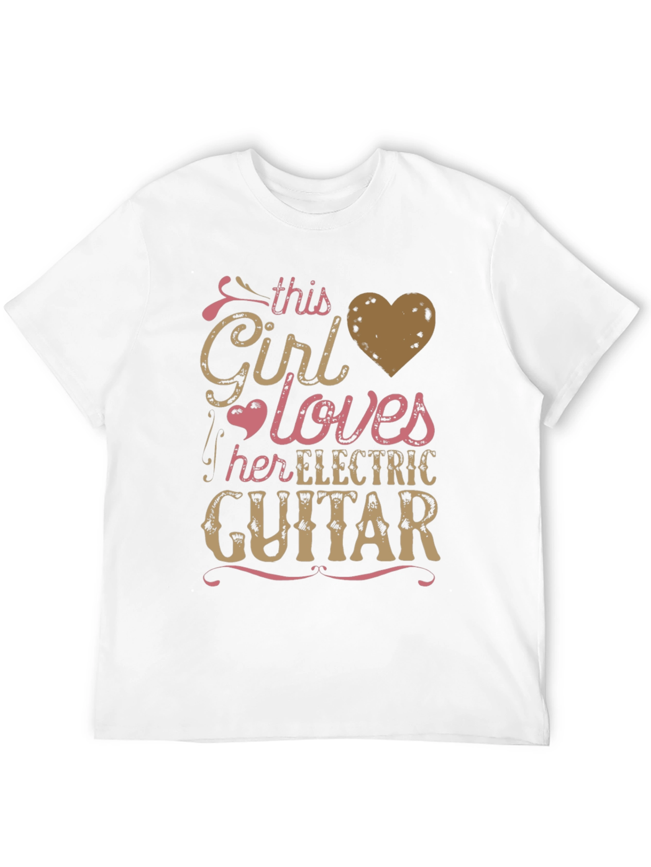 Girl Loves Electric Guitar Graphic Tee - Unisex