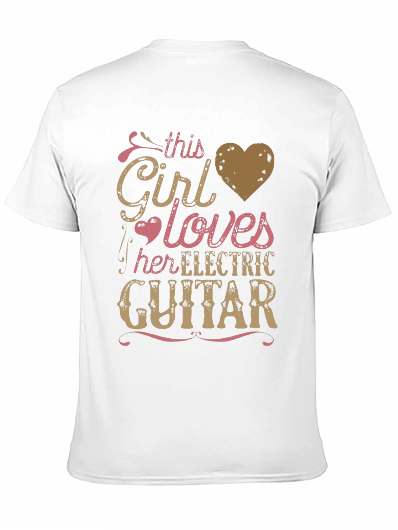 Girl Loves Electric Guitar Graphic Tee - Unisex