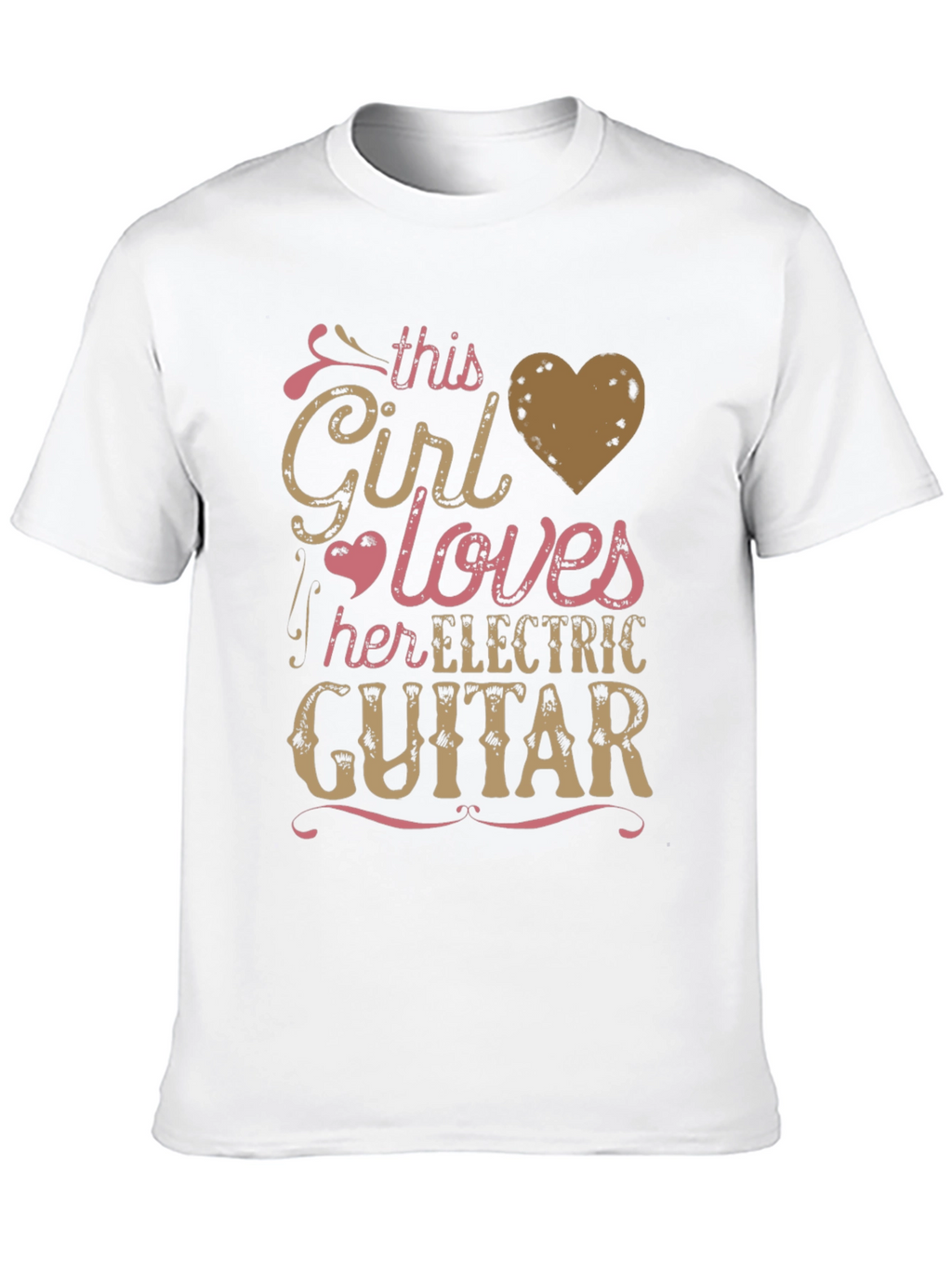 Girl Loves Electric Guitar Graphic Tee - Unisex