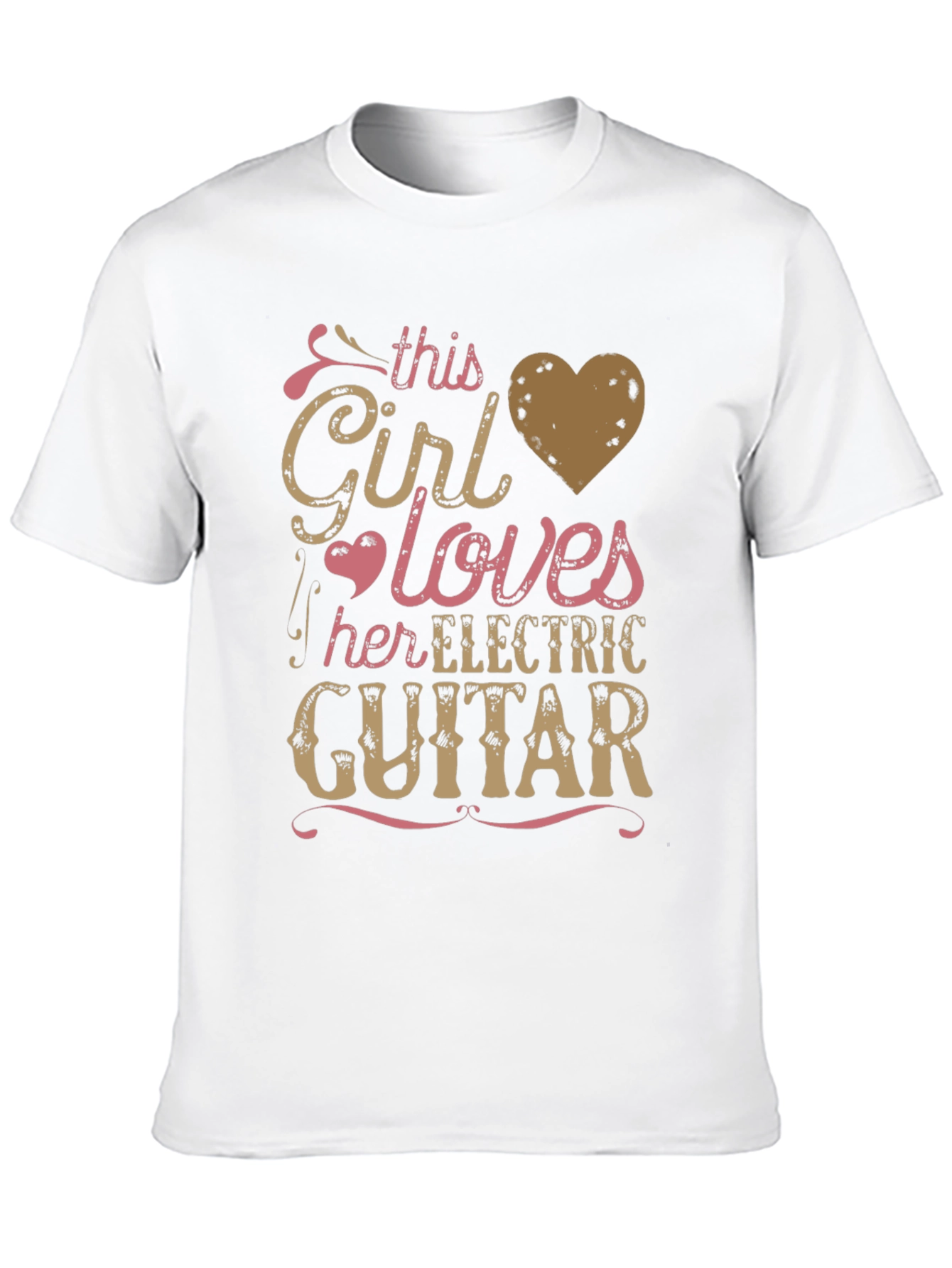 Girl Loves Electric Guitar Graphic Tee - Unisex
