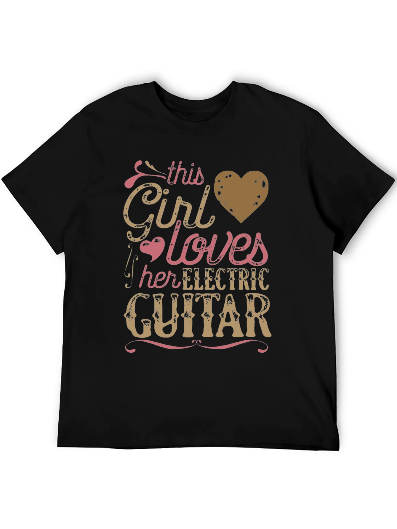 Girl Loves Electric Guitar Graphic Tee - Unisex
