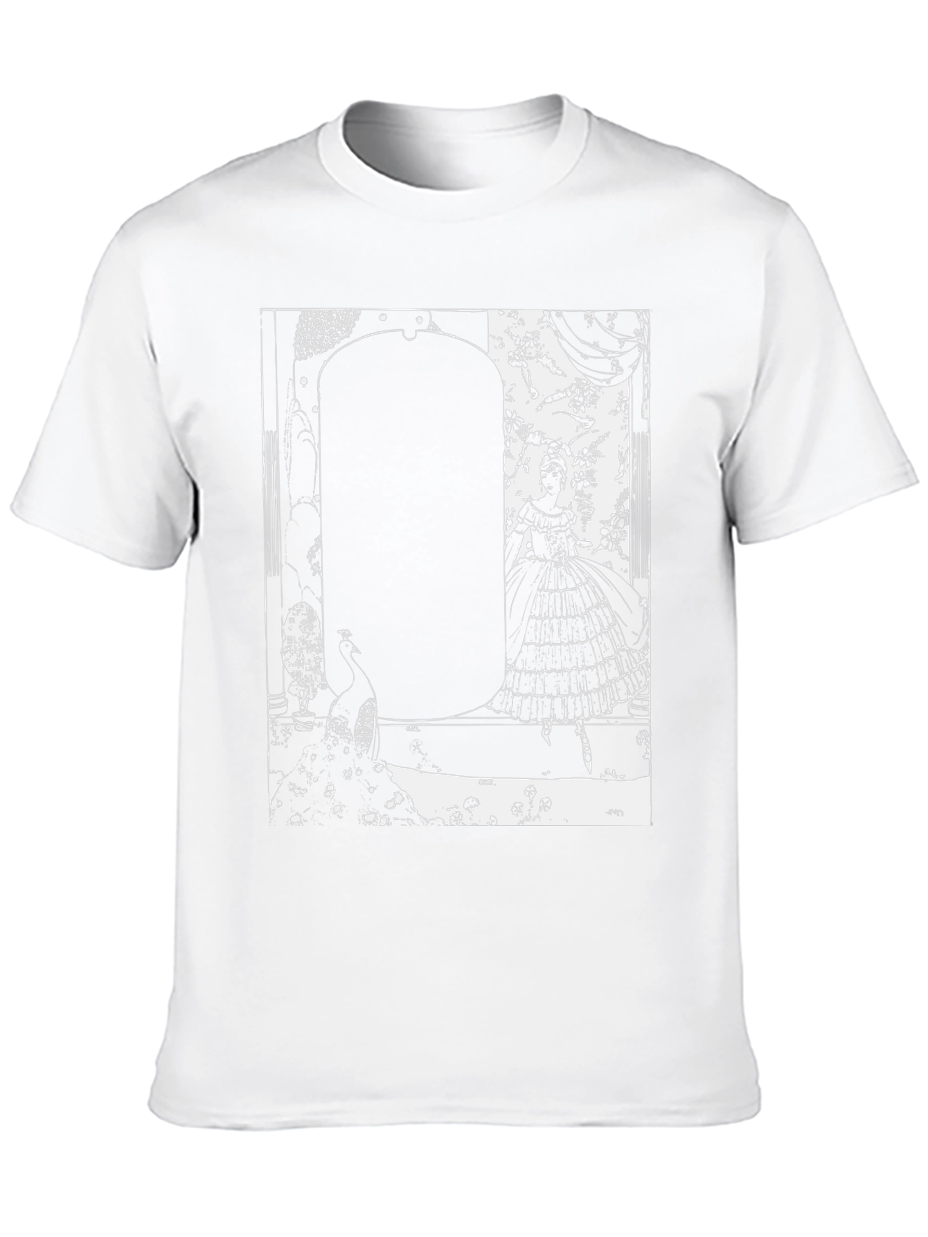 Elegant Silhouette Graphic T-Shirt - Black