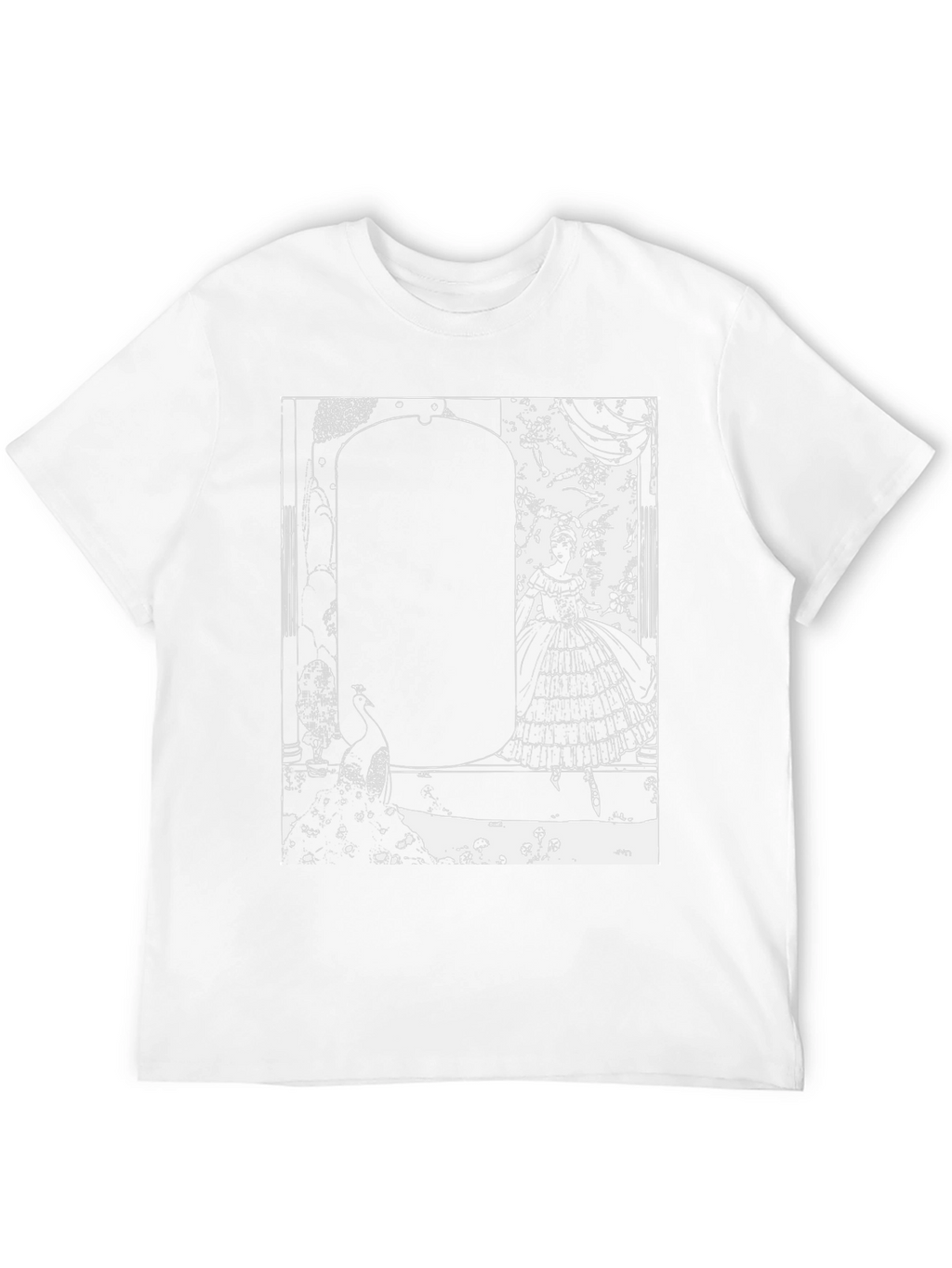 Elegant Silhouette Graphic T-Shirt - Black