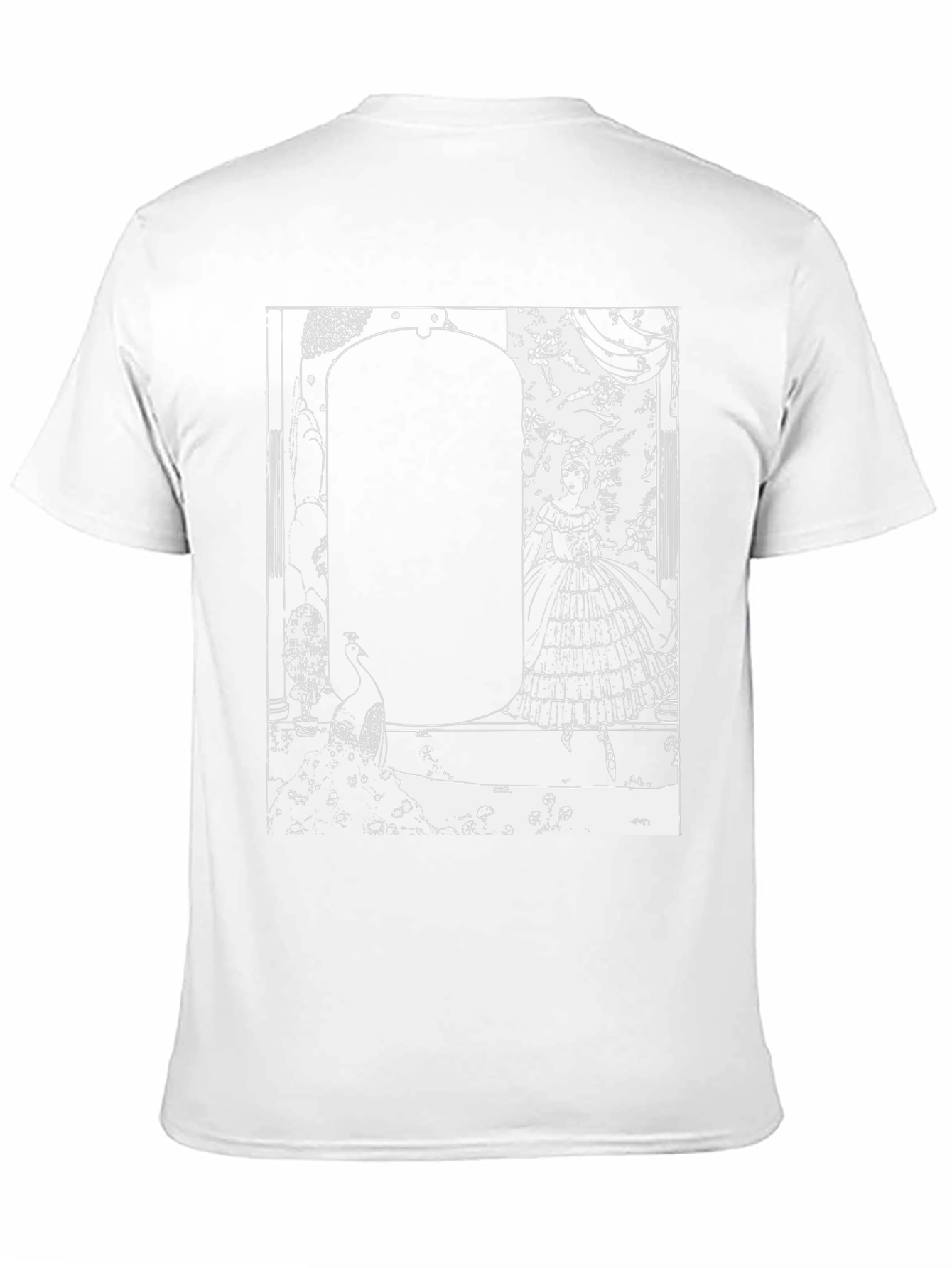 Elegant Silhouette Graphic T-Shirt - Black