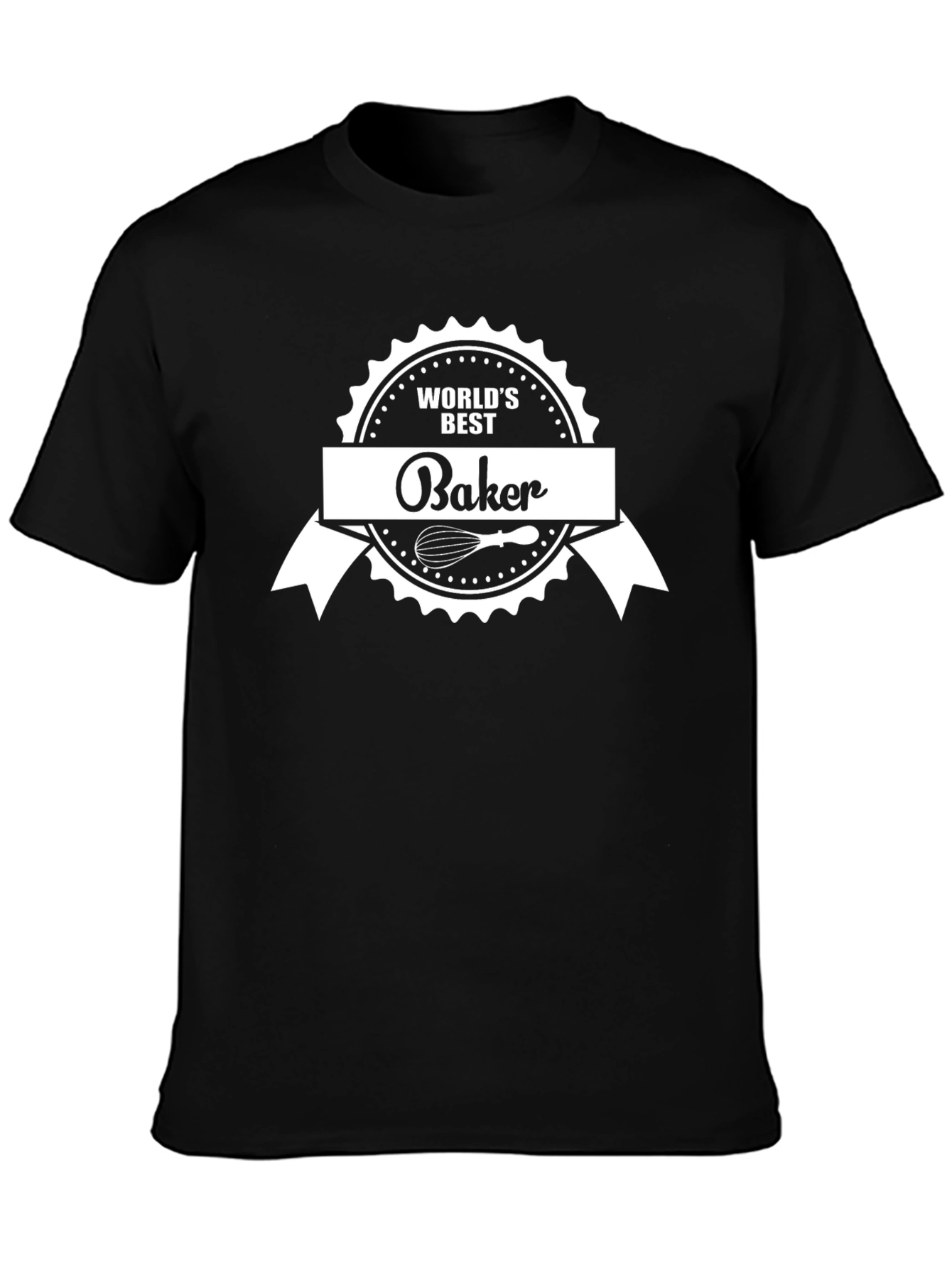 Worlds Best Baker T-Shirt Black