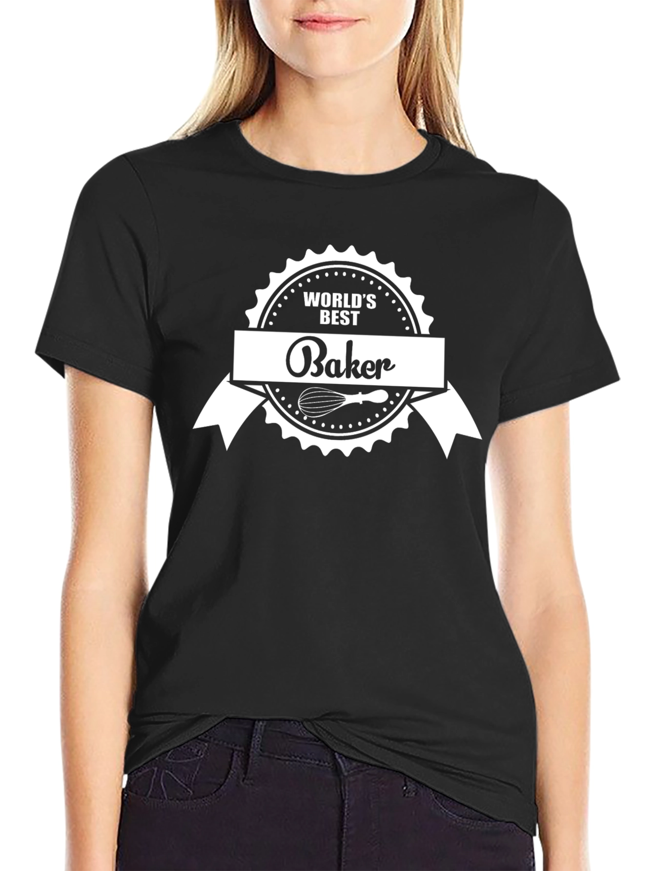 Worlds Best Baker T-Shirt Black