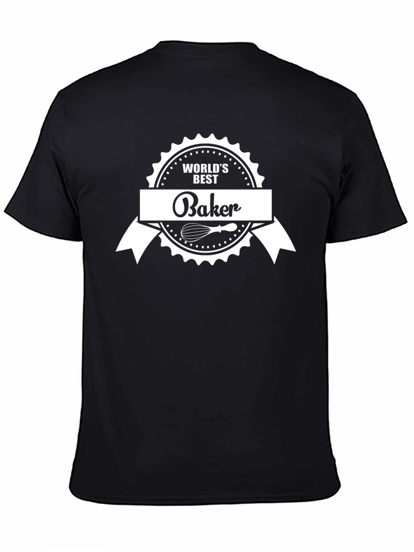 Worlds Best Baker T-Shirt Black