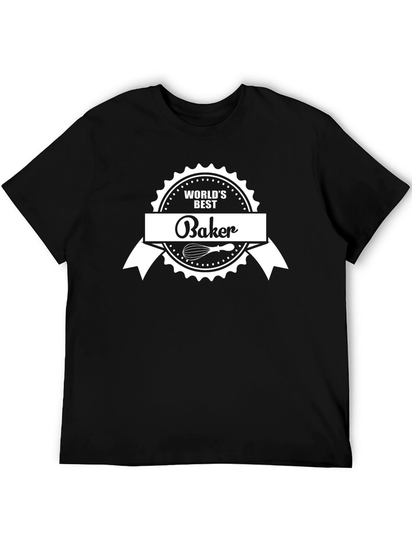 Worlds Best Baker T-Shirt Black