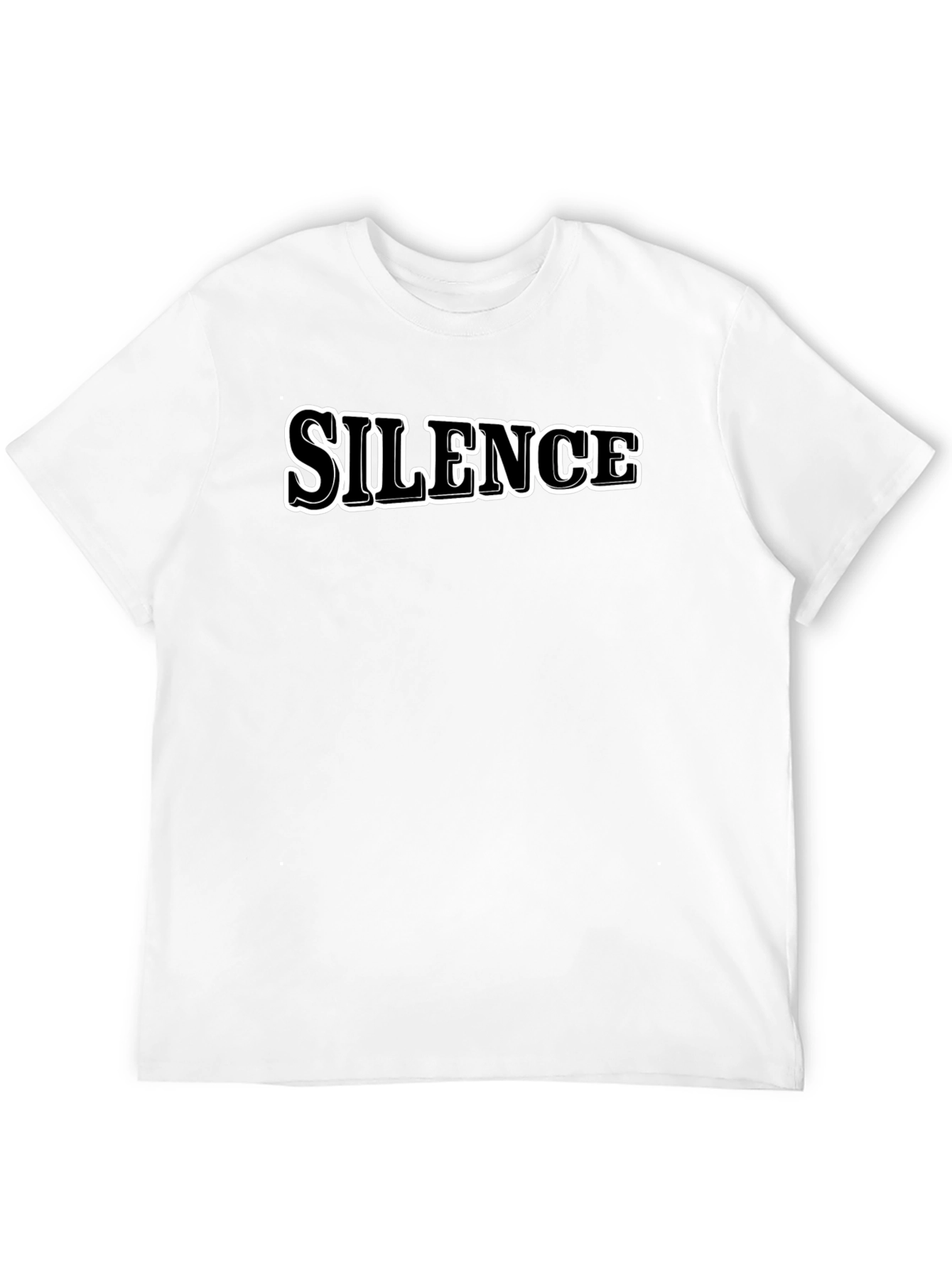 Silence Graphic Tee - Bold Statement T-Shirt