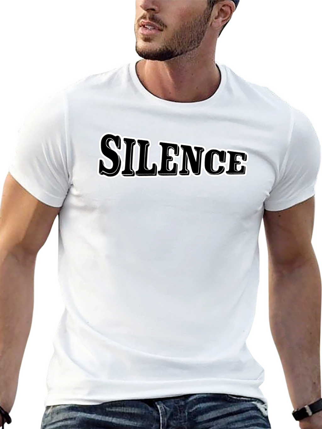 Silence Graphic Tee - Bold Statement T-Shirt