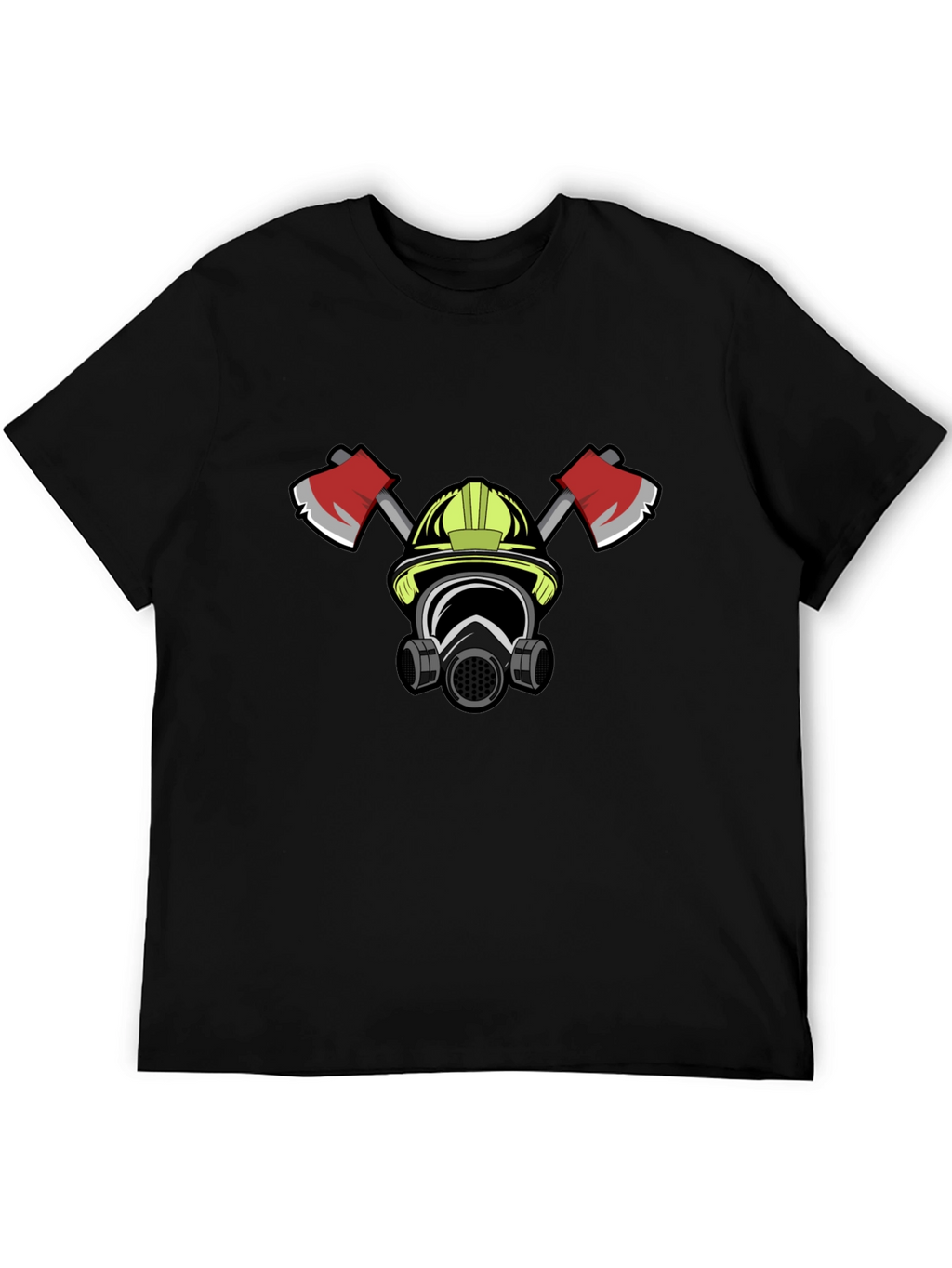 Firefighter Graphic T-Shirt - Bold Black Tee