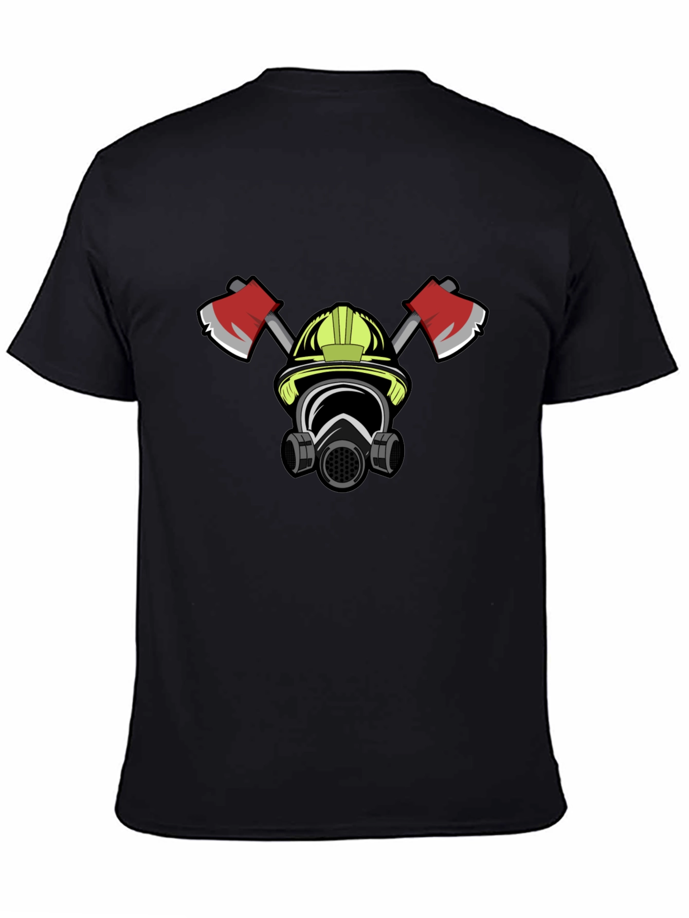 Firefighter Graphic T-Shirt - Bold Black Tee