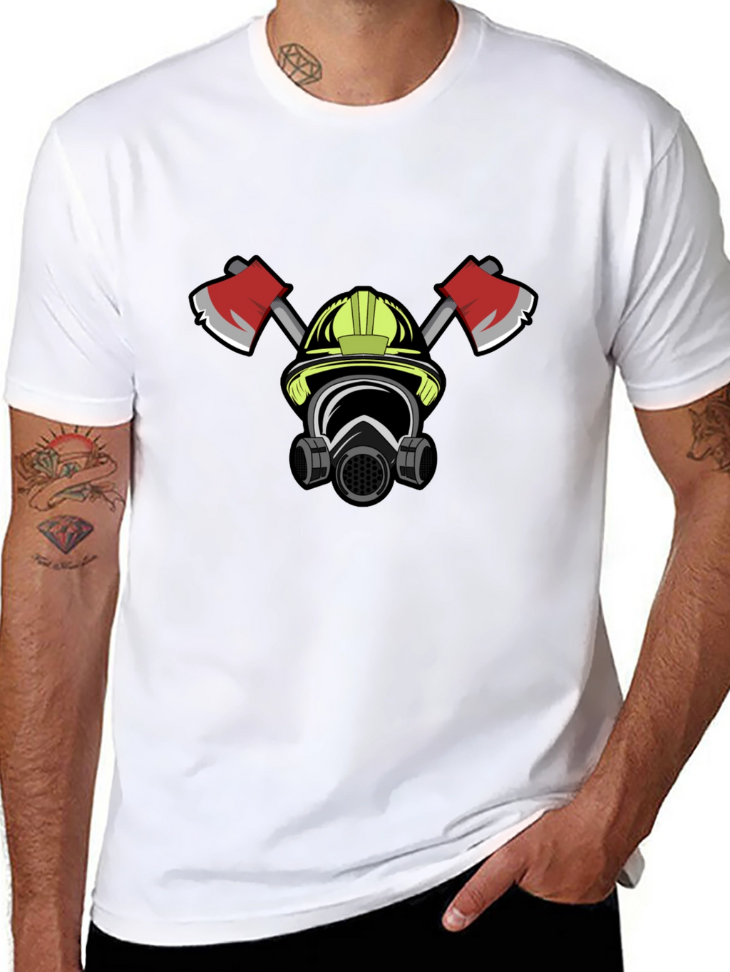 Firefighter Graphic T-Shirt - Bold Black Tee
