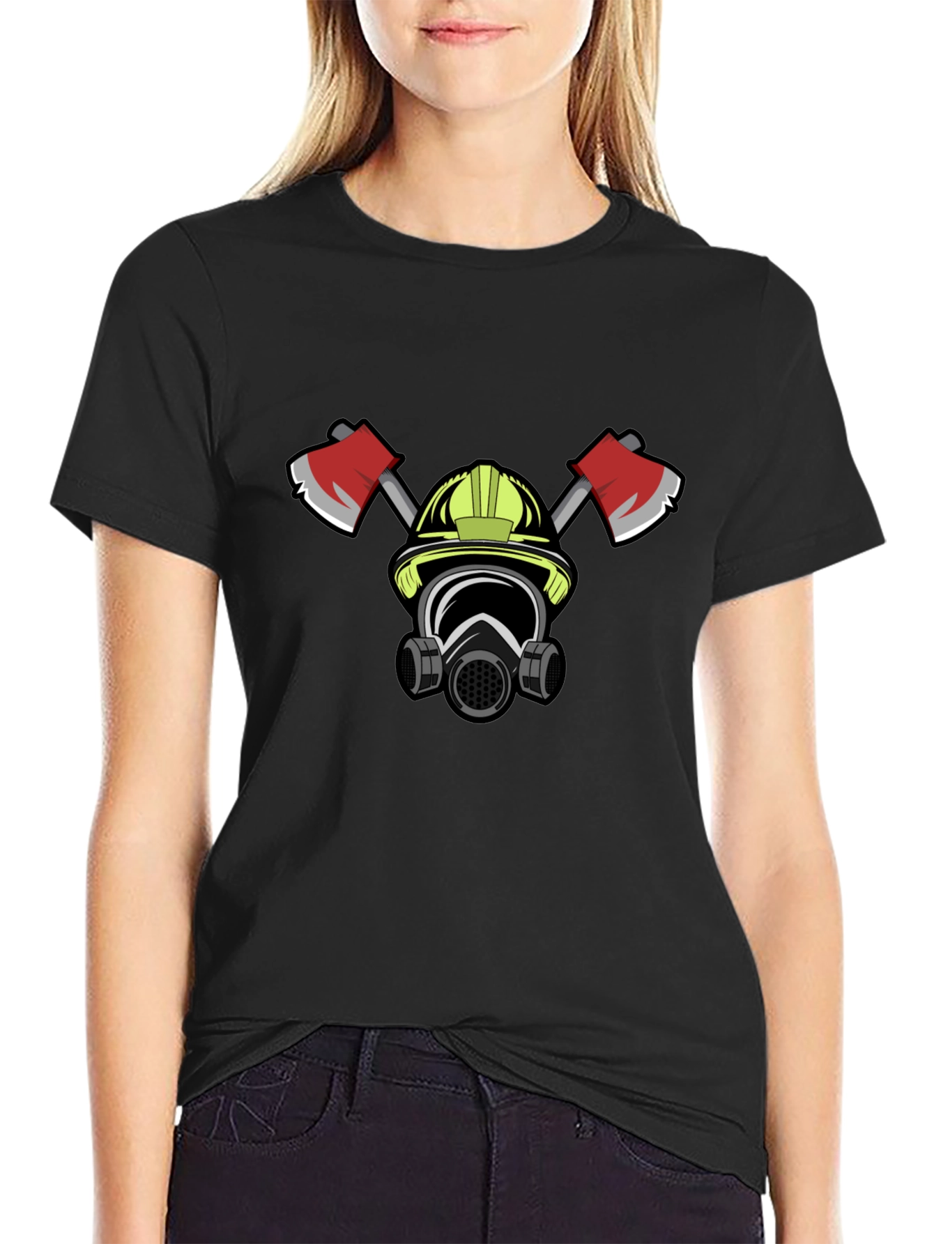 Firefighter Graphic T-Shirt - Bold Black Tee